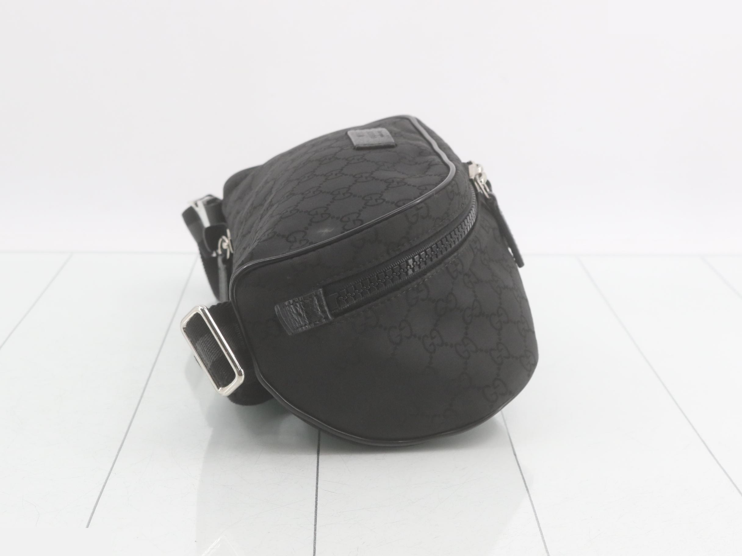 GG Nylon Waist Bag, Black — view 4