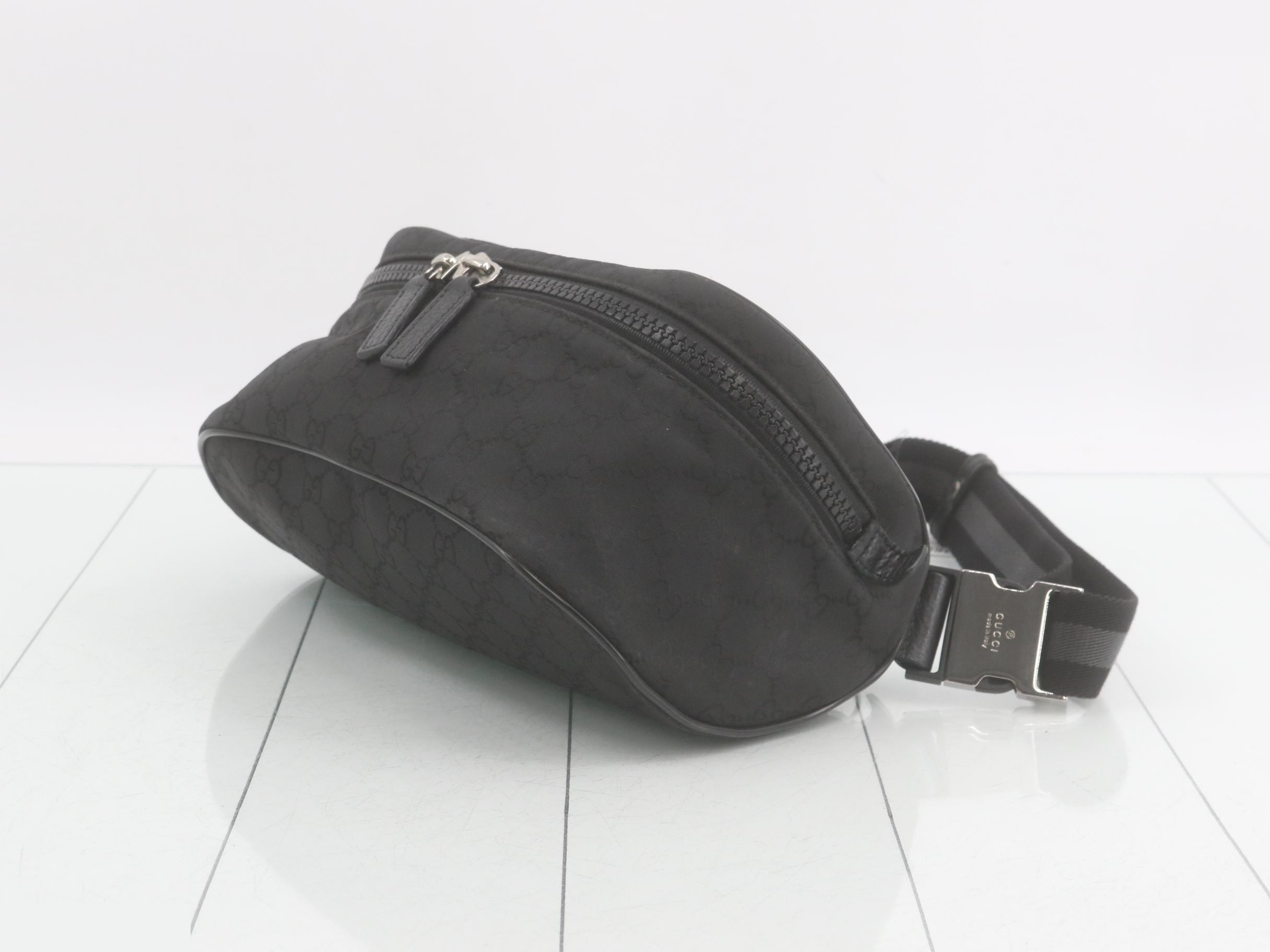 GG Nylon Waist Bag, Black — view 6