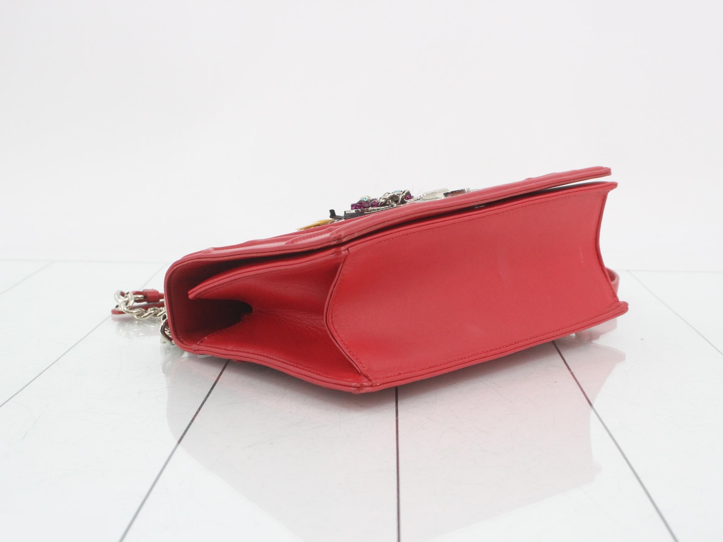 Diorama Leather Chain Shoulder Bag — view 5