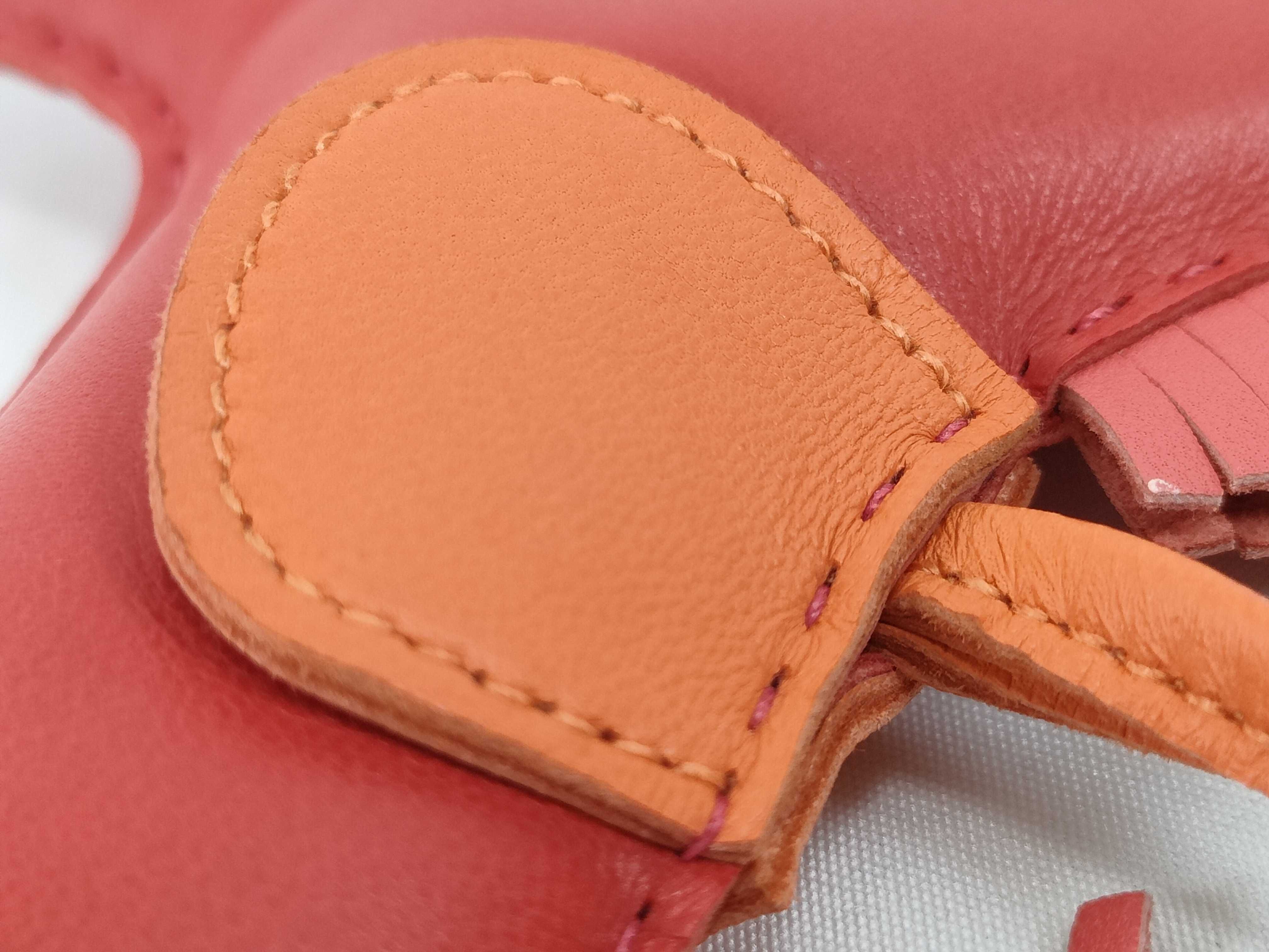 Rodeo MM Agneau Milo Red Orange Pink Key Case/Keychain — view 7