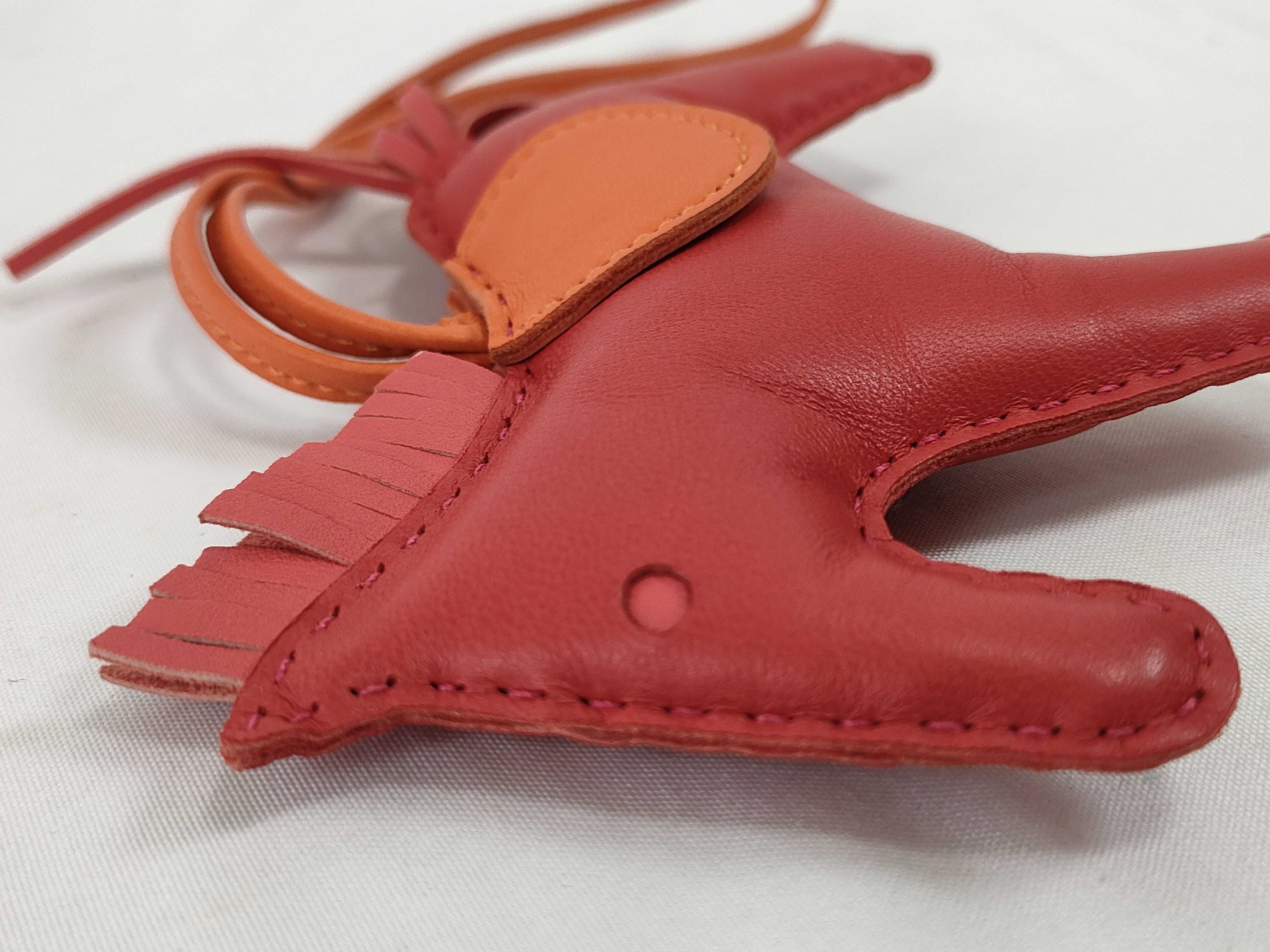 Rodeo MM Agneau Milo Red Orange Pink Key Case/Keychain — view 9