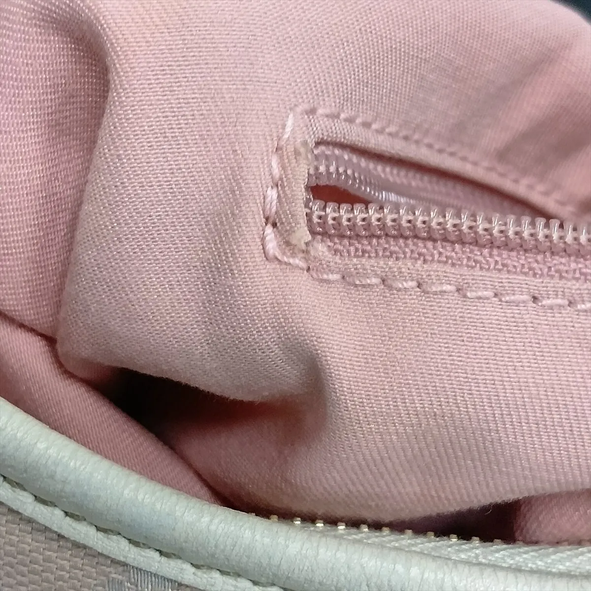 GG Canvas Shoulder Bag, Pink x White, 130738 — view 11