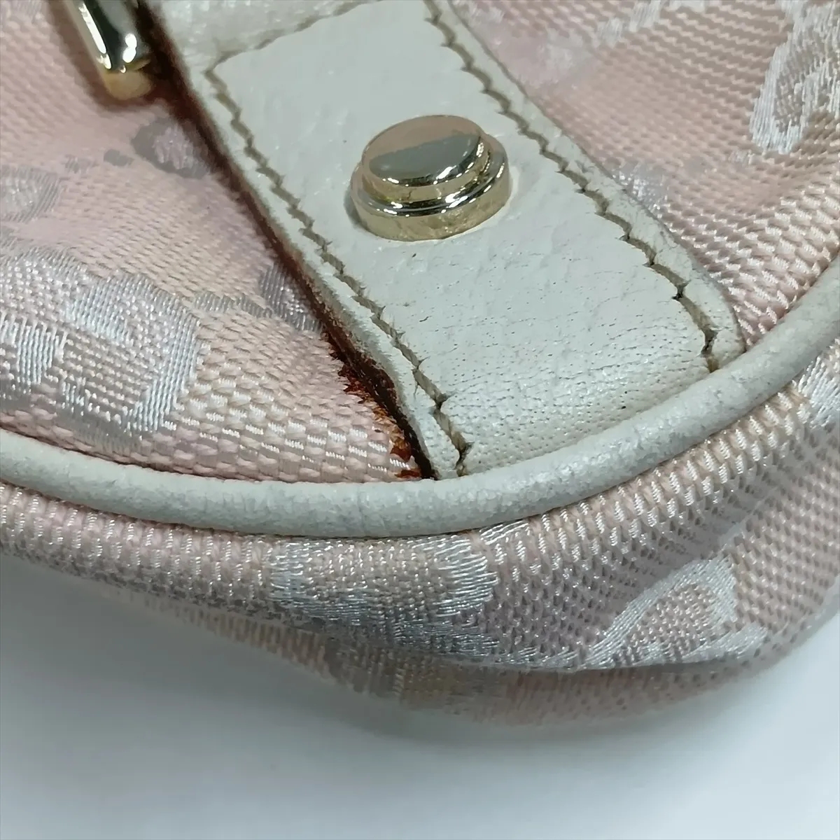GG Canvas Shoulder Bag, Pink x White, 130738 — view 15