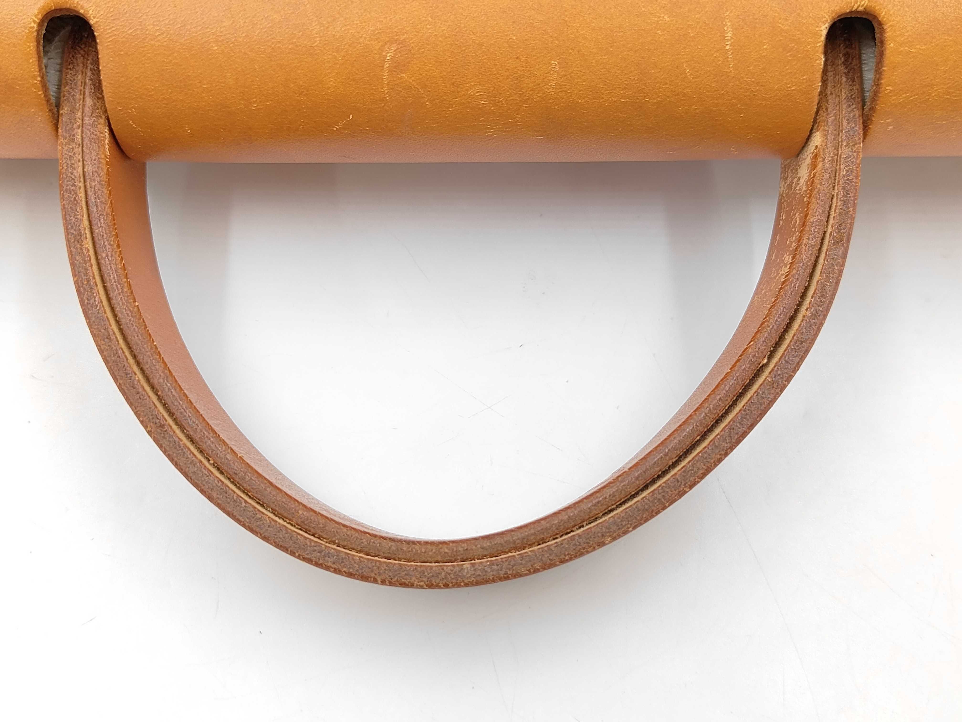 Herbag Ad PM Toile H x Vache Hunter Beige x Brown Silver Hardware C Shoulder Bag — view 5