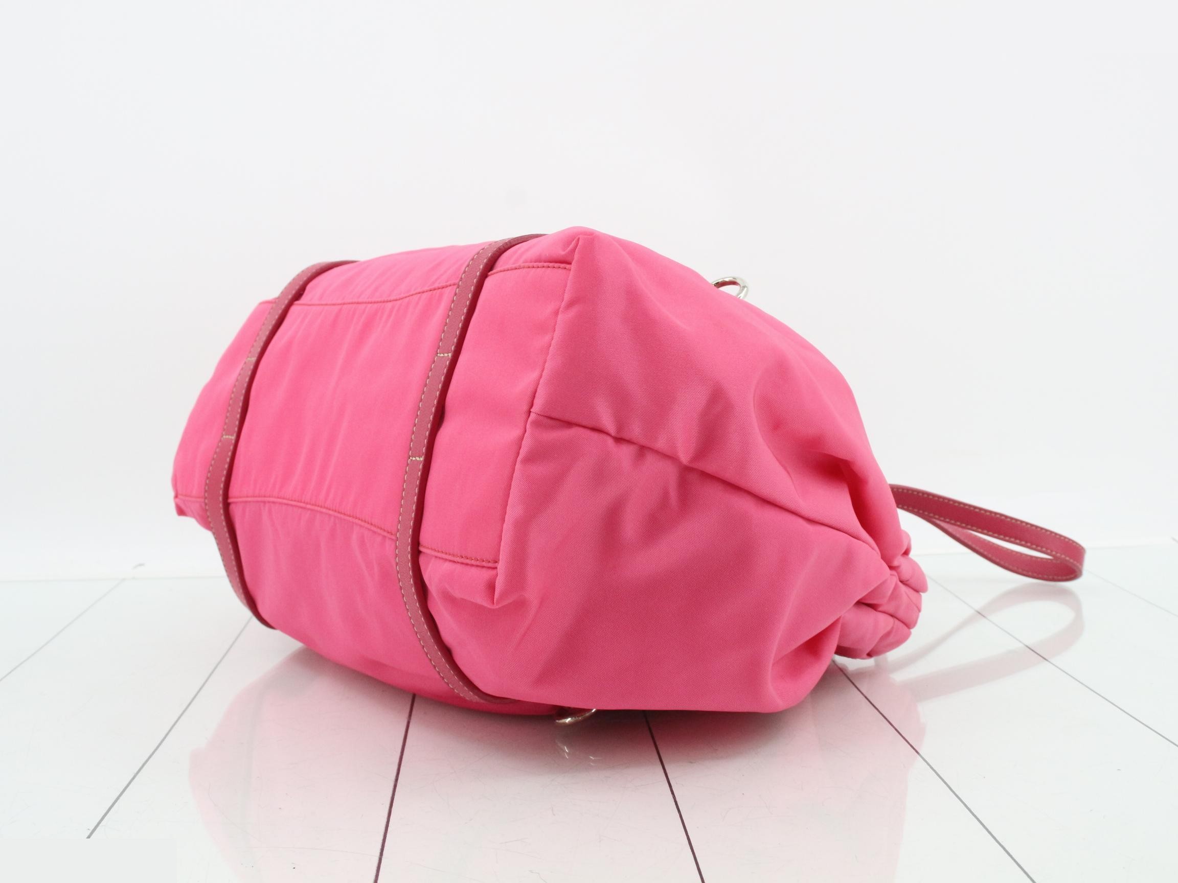 Pink nylon bag — view 6