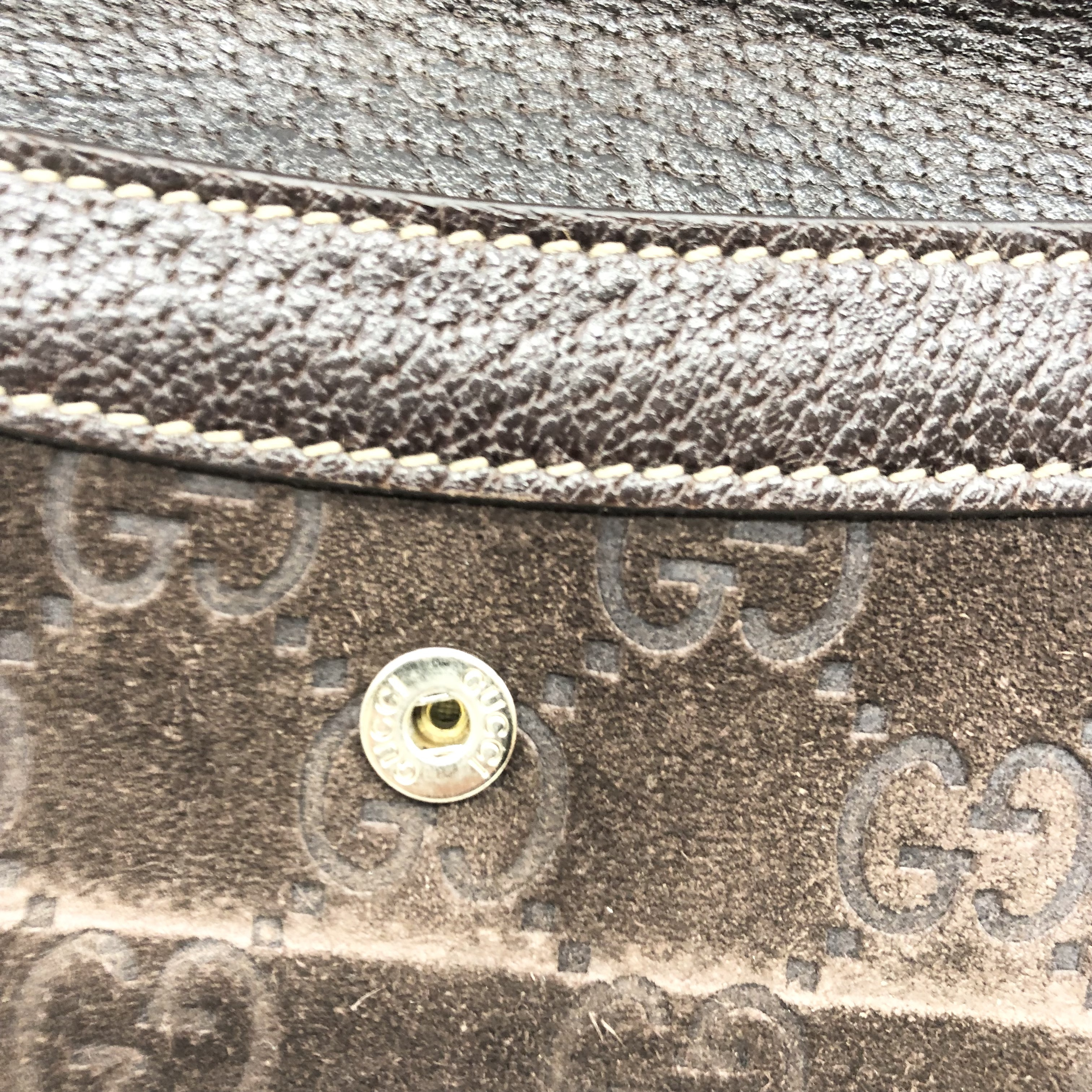 GG Canvas Long Wallet, Dark Brown — view 9