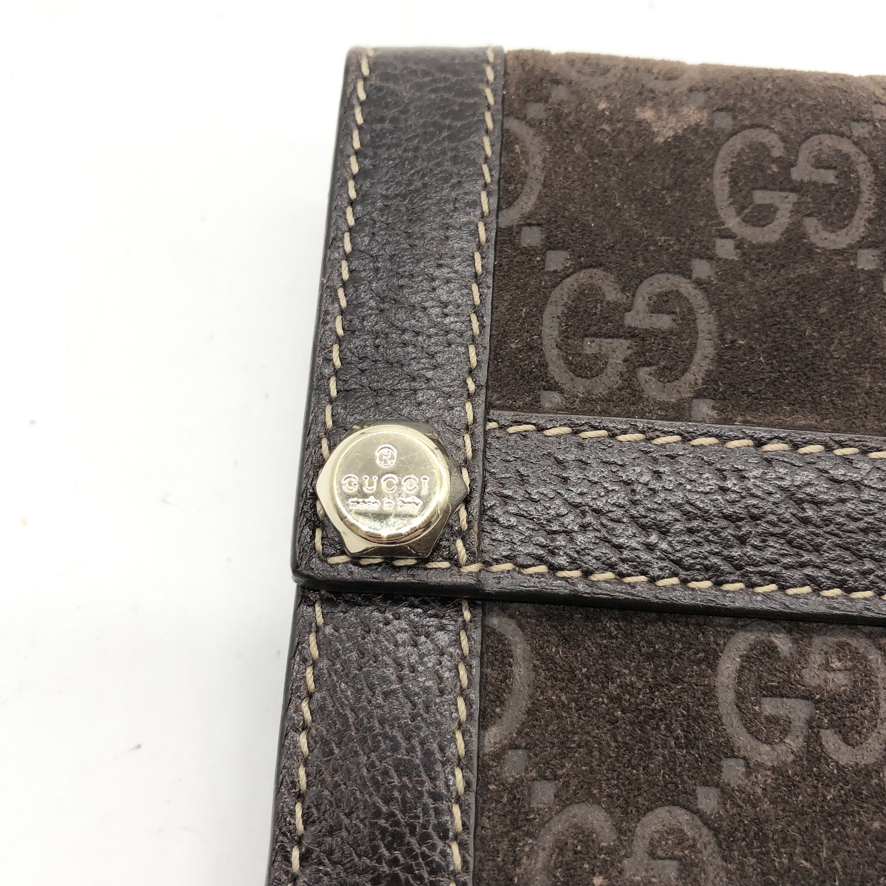 GG Canvas Long Wallet, Dark Brown — view 10