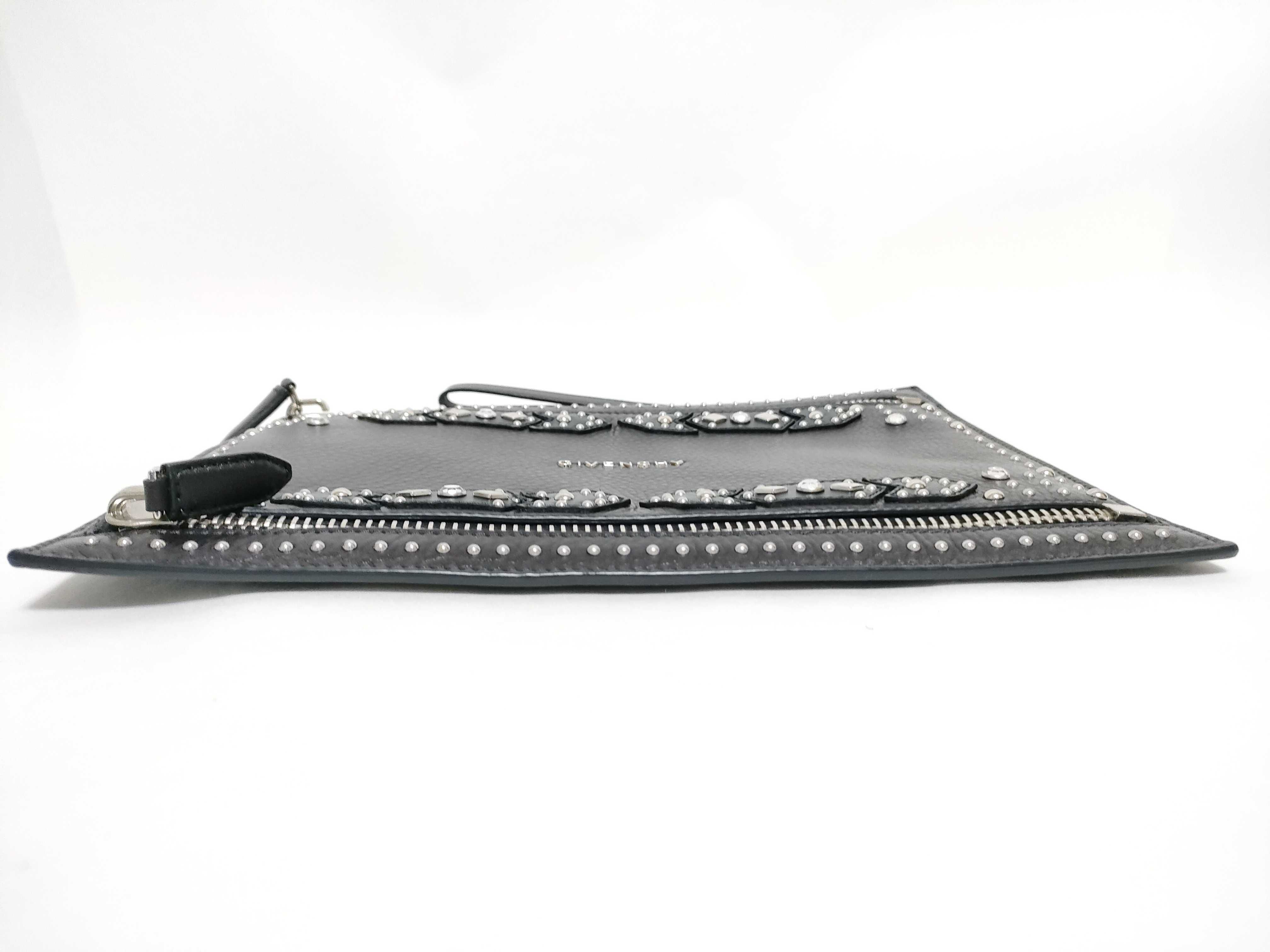 Leather Tote Clutch Bag — view 8
