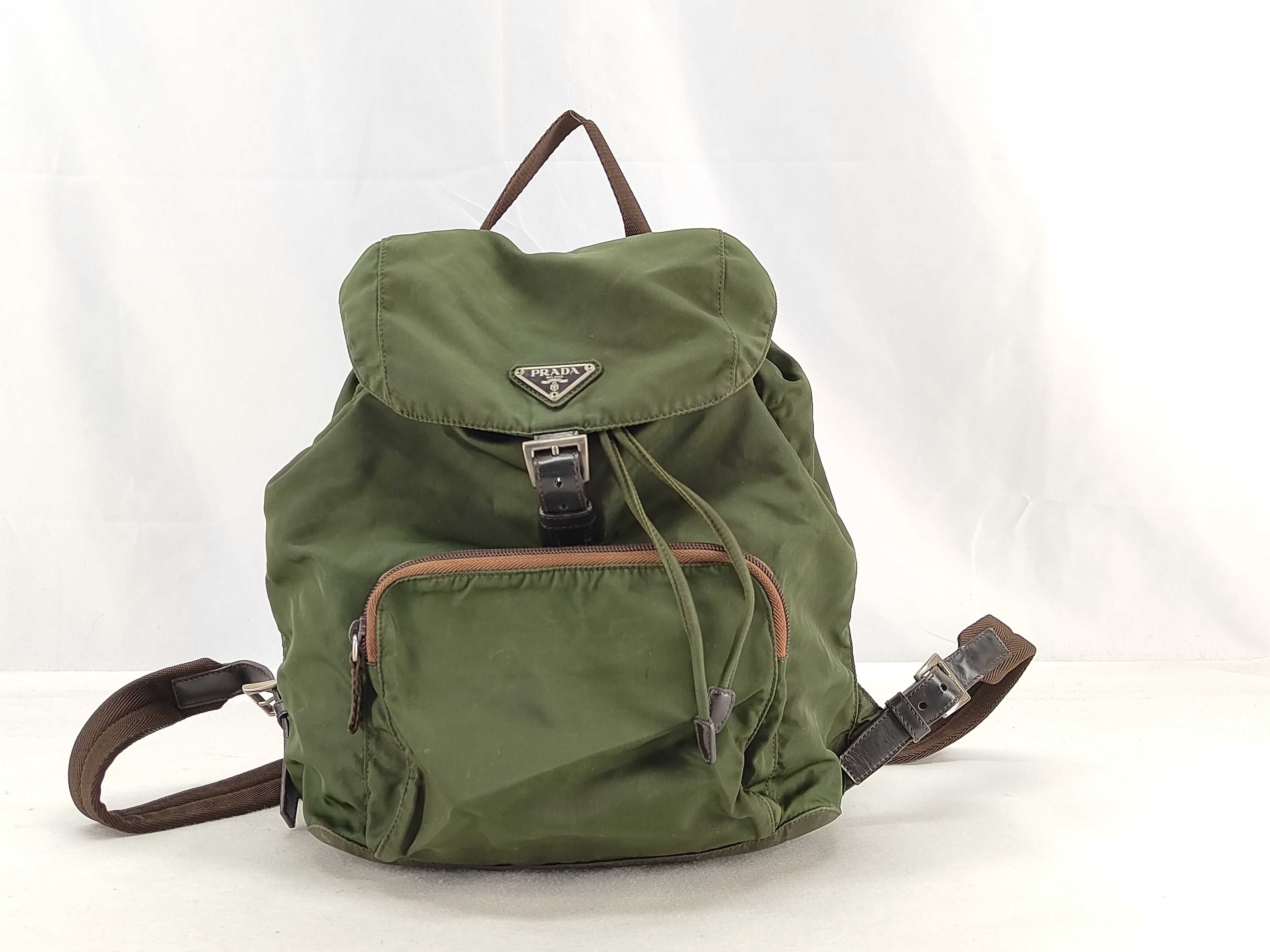 nylon backpack, khaki nylon backpack.