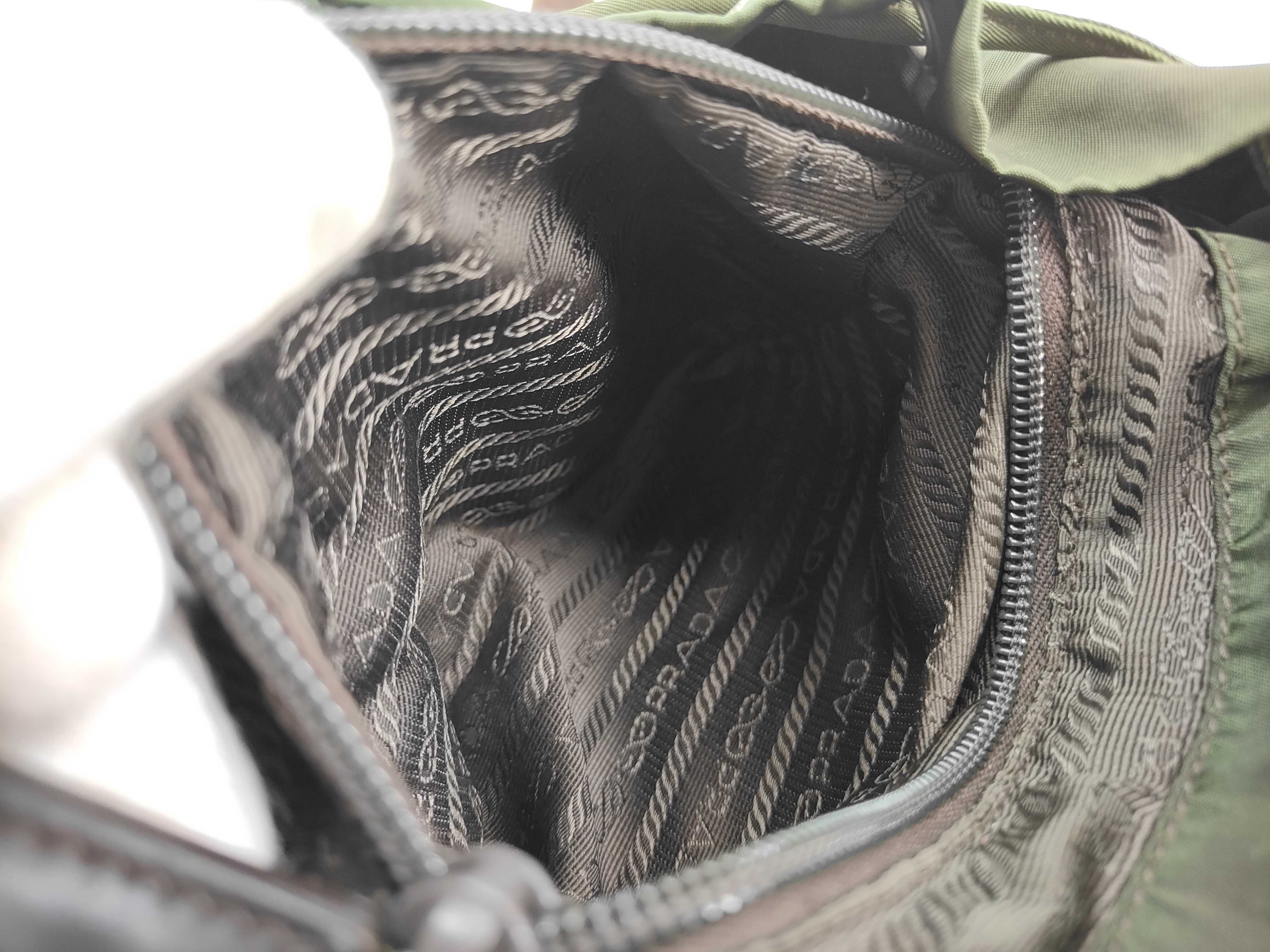 nylon backpack, khaki nylon backpack. — view 11