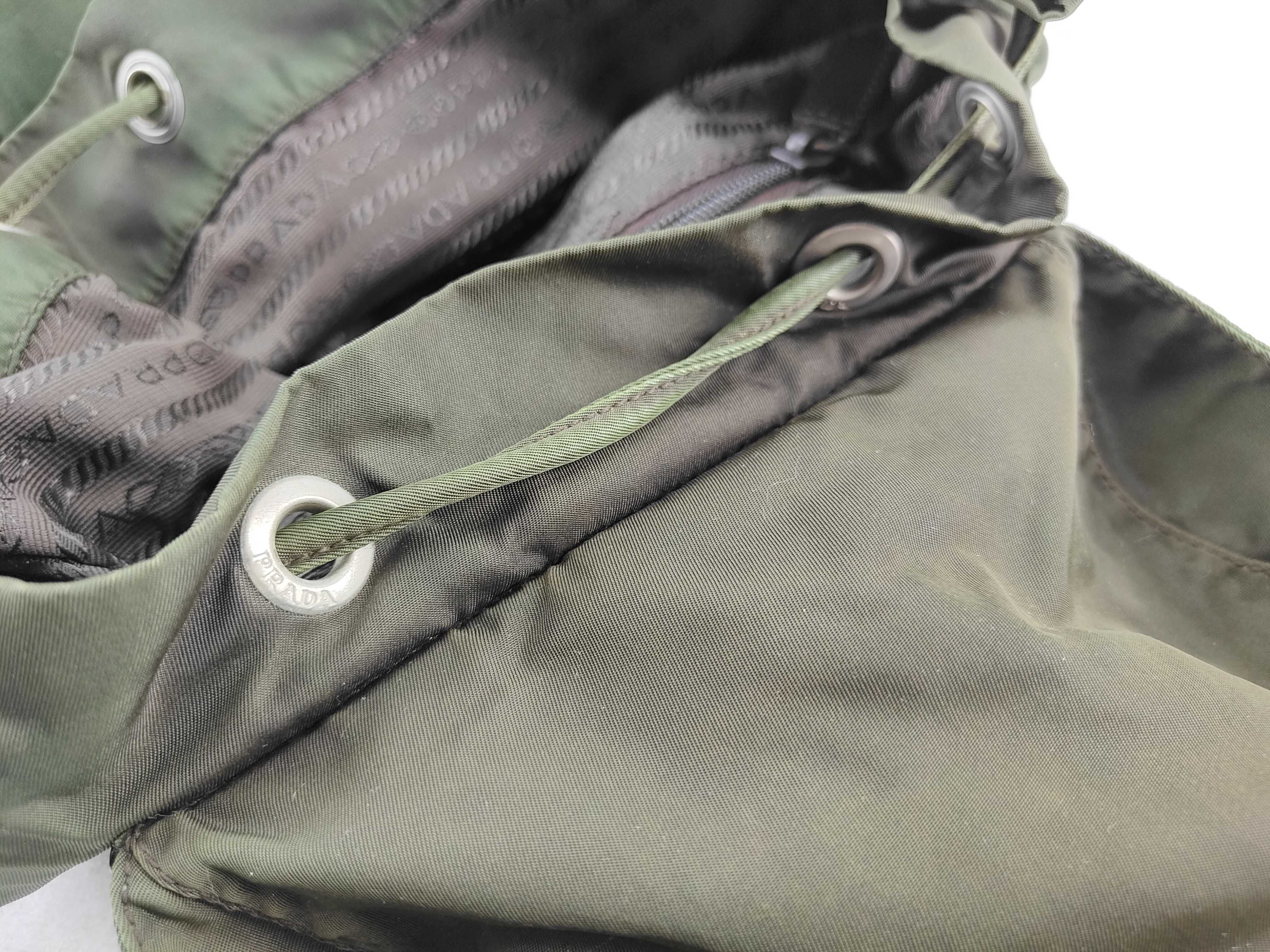 nylon backpack, khaki nylon backpack. — view 13