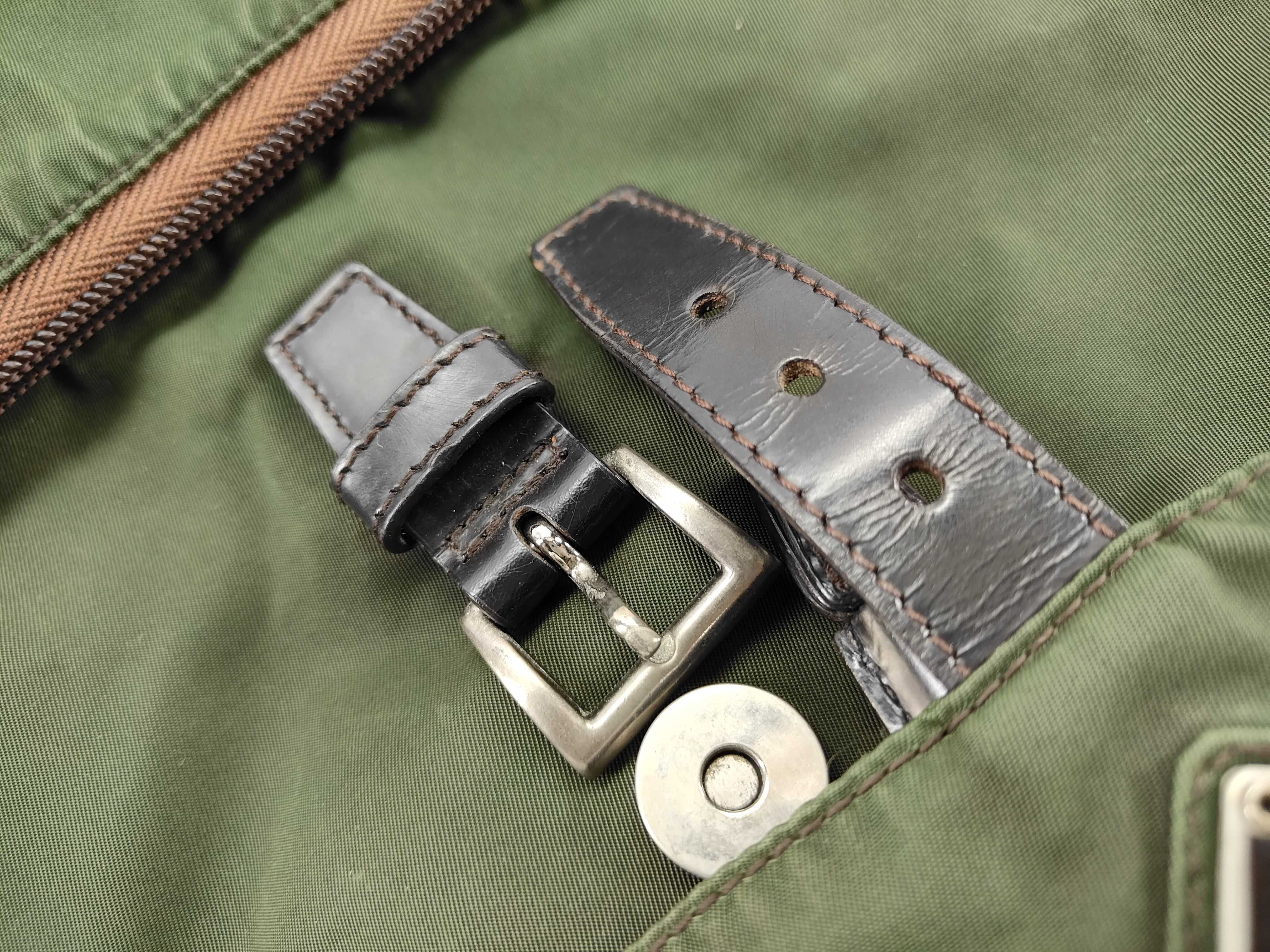 nylon backpack, khaki nylon backpack. — view 14