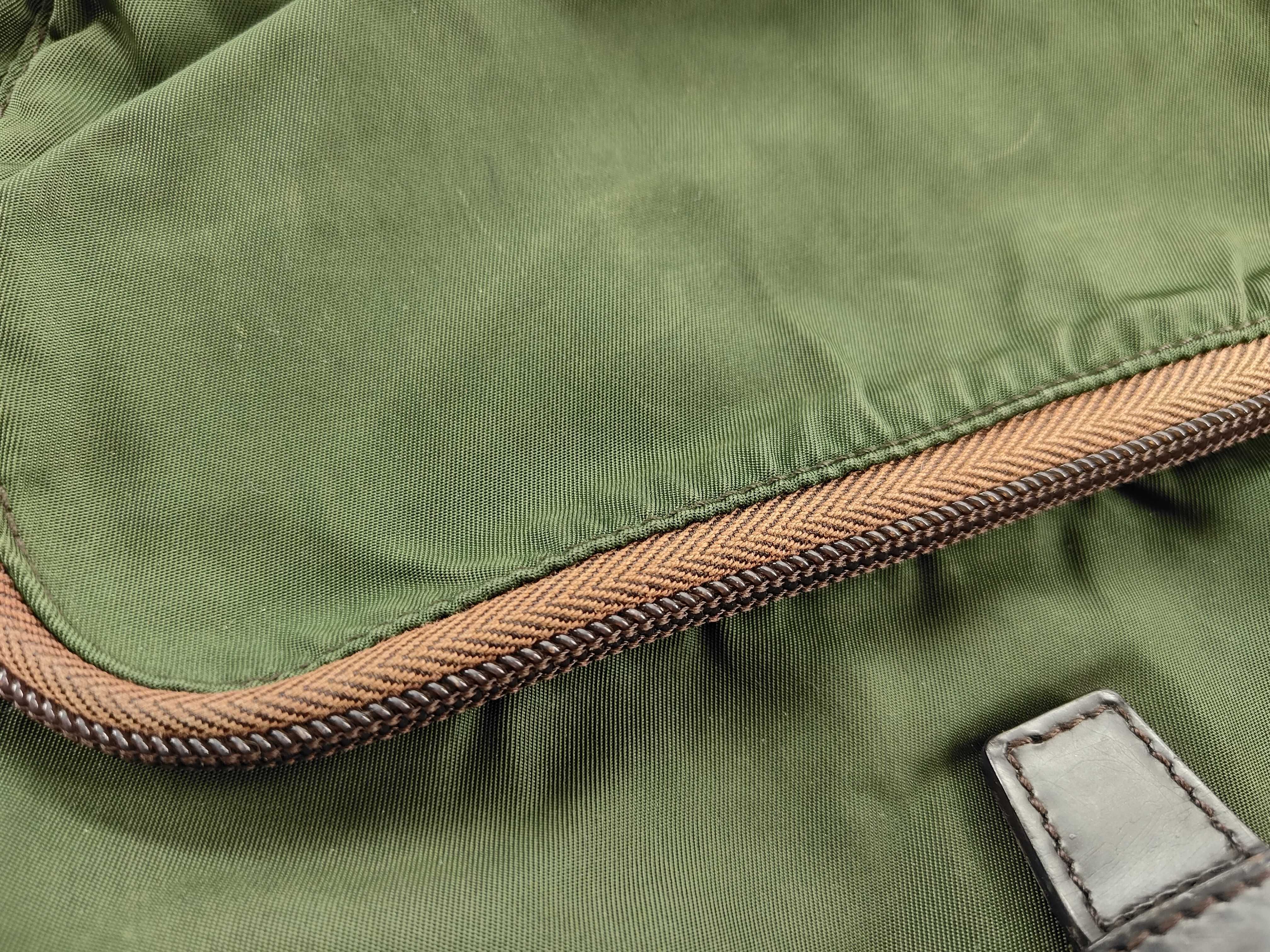 nylon backpack, khaki nylon backpack. — view 15