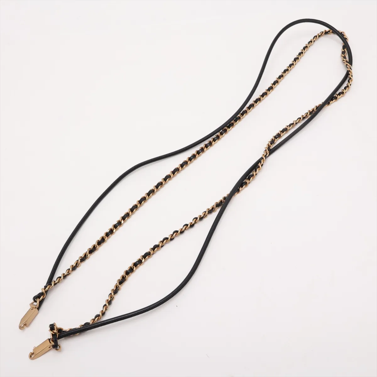 22 Mini Shiny Calfskin Chain Shoulder Bag Black Gold Hardware TK6JUXEH Random Plate AS3980 — view 7