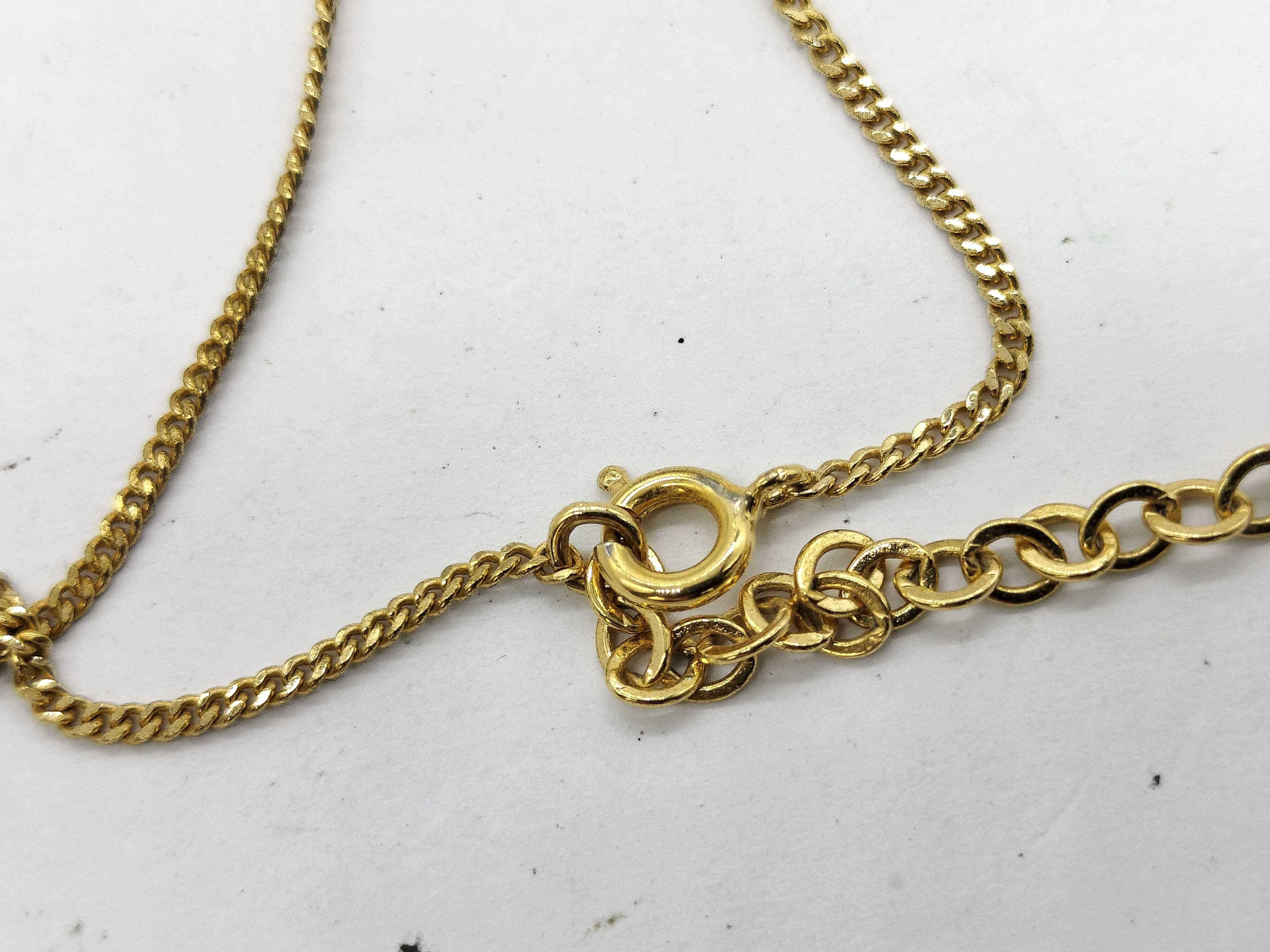 Rhinestone Gold Necklace — view 4