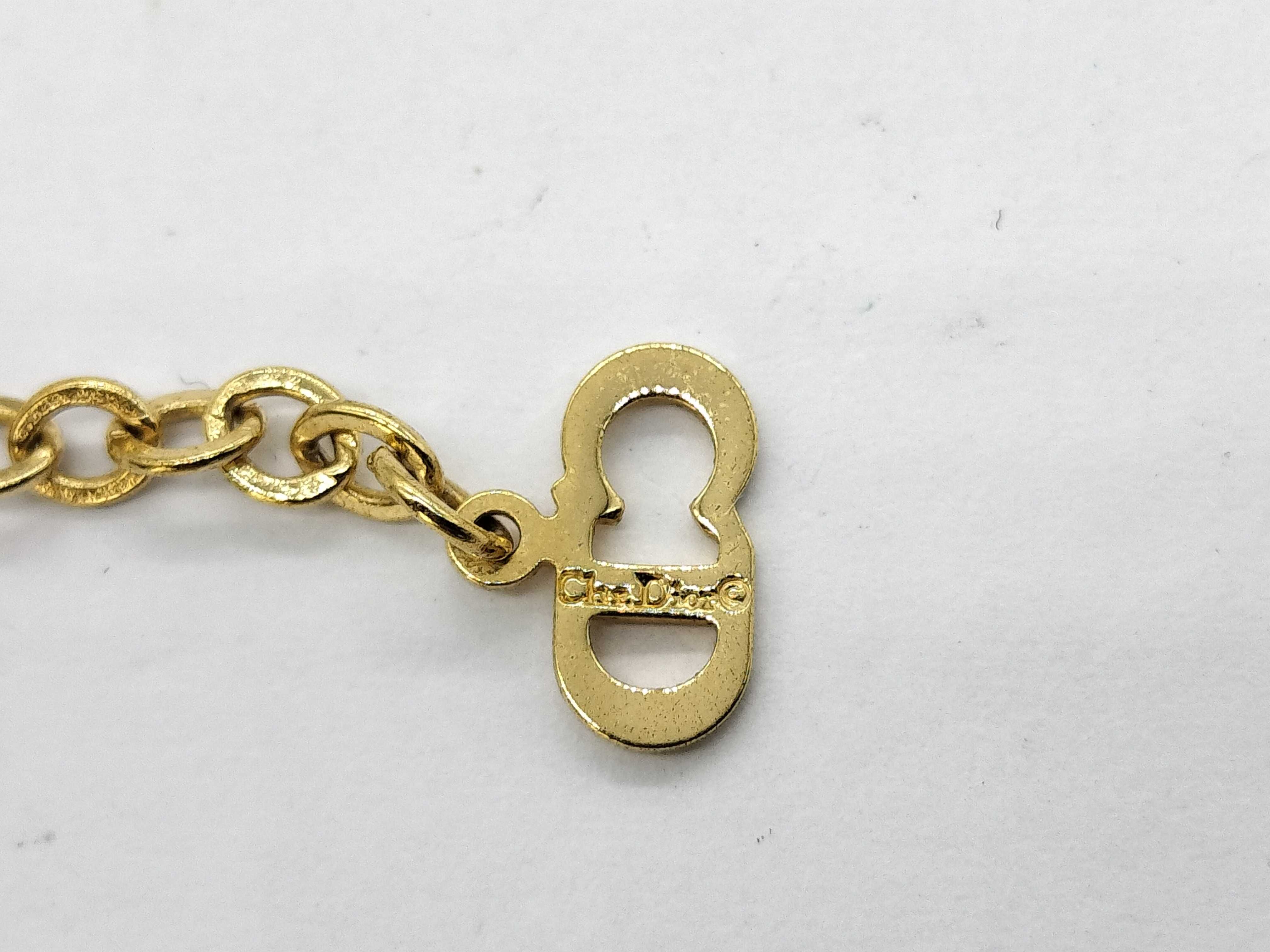 Rhinestone Gold Necklace — view 5