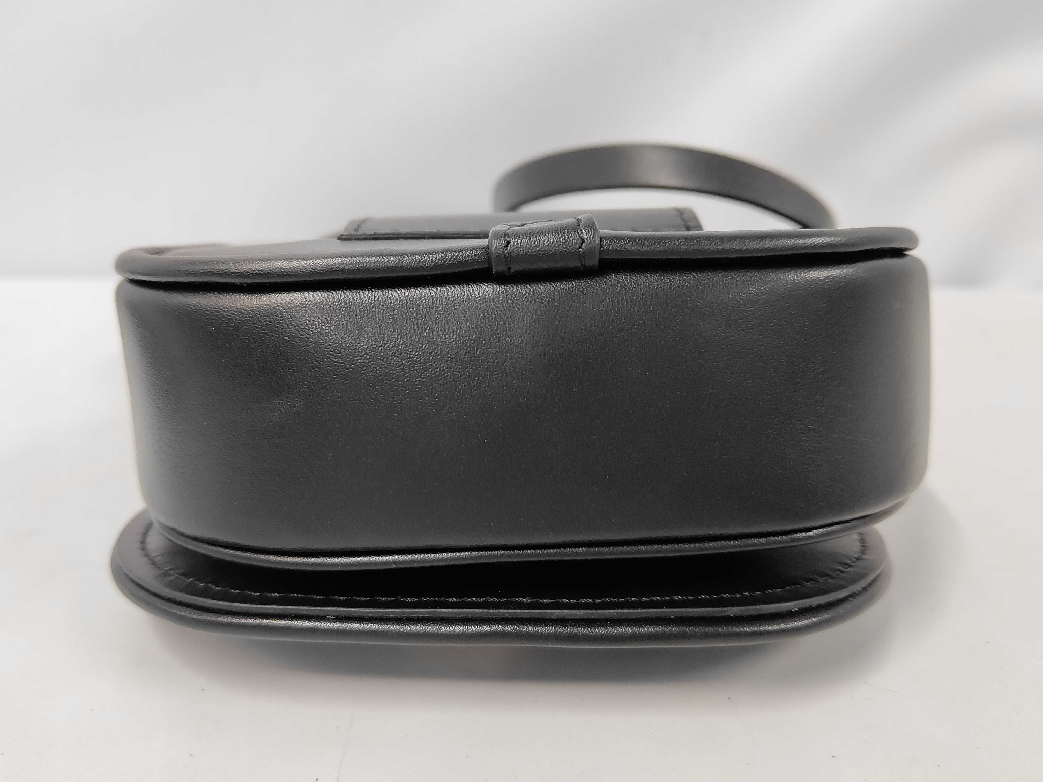 Camon Nano Leather Shoulder Bag, Black, 7AS219 (Shoulder Bag) — view 3