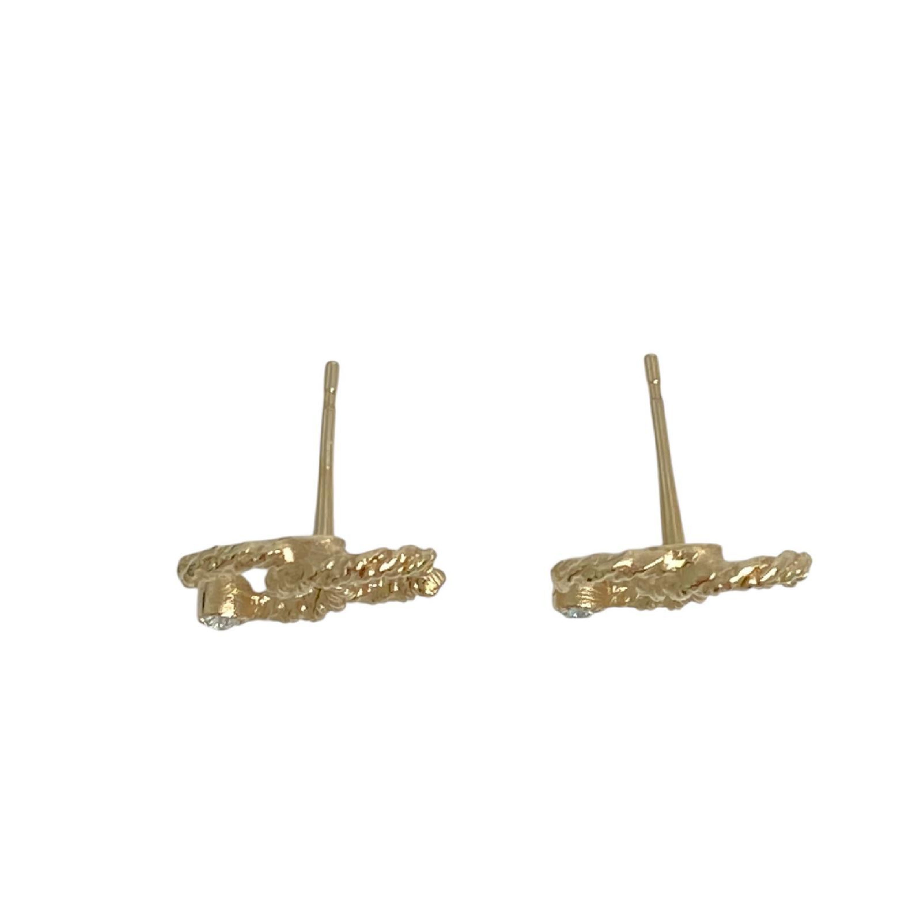 【*Shipped from: Hong Kong*】CHANEL ( ) Gold-colored Metal Coco Mark A19B Earrings — view 10