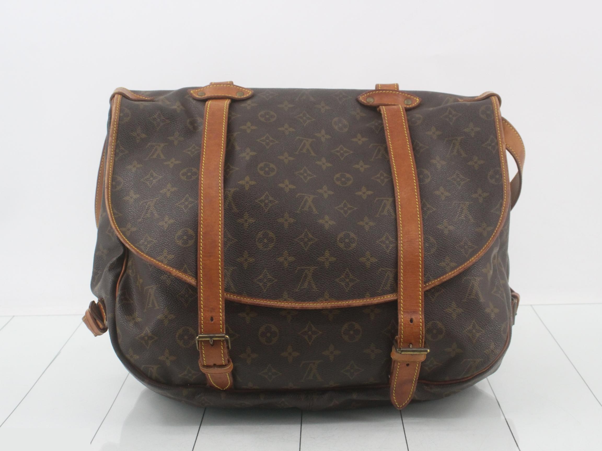 Saumur 43 Monogram Brown Shoulder Bag — view 2