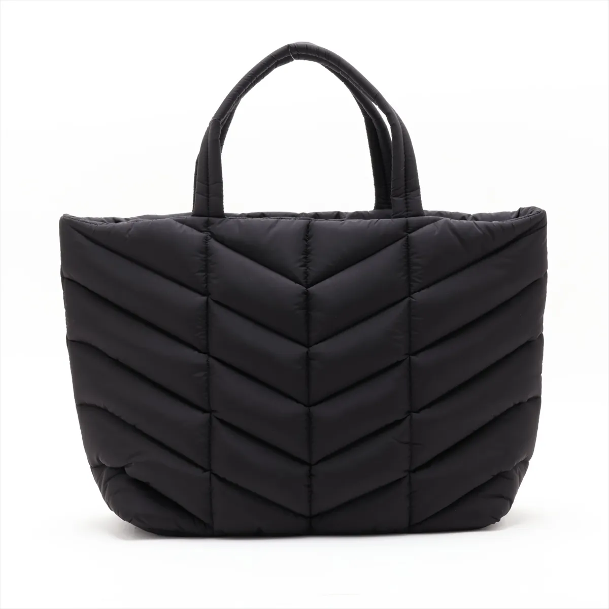 Puffer Nylon Tote Bag, Black, 752888 — view 2