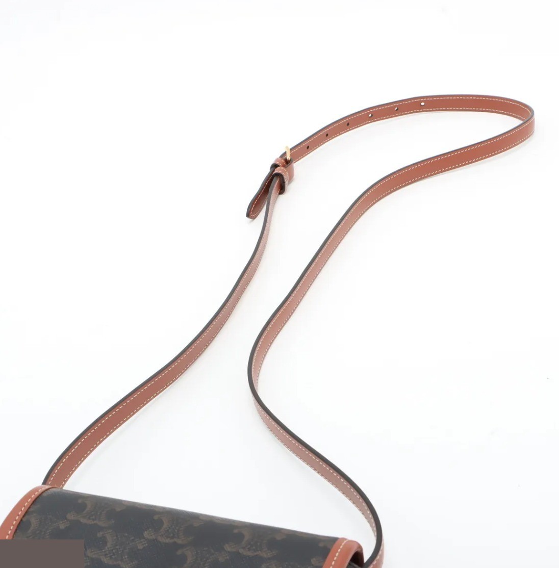 Triomphe Mini Buzas PVC x Leather Shoulder Bag — view 4