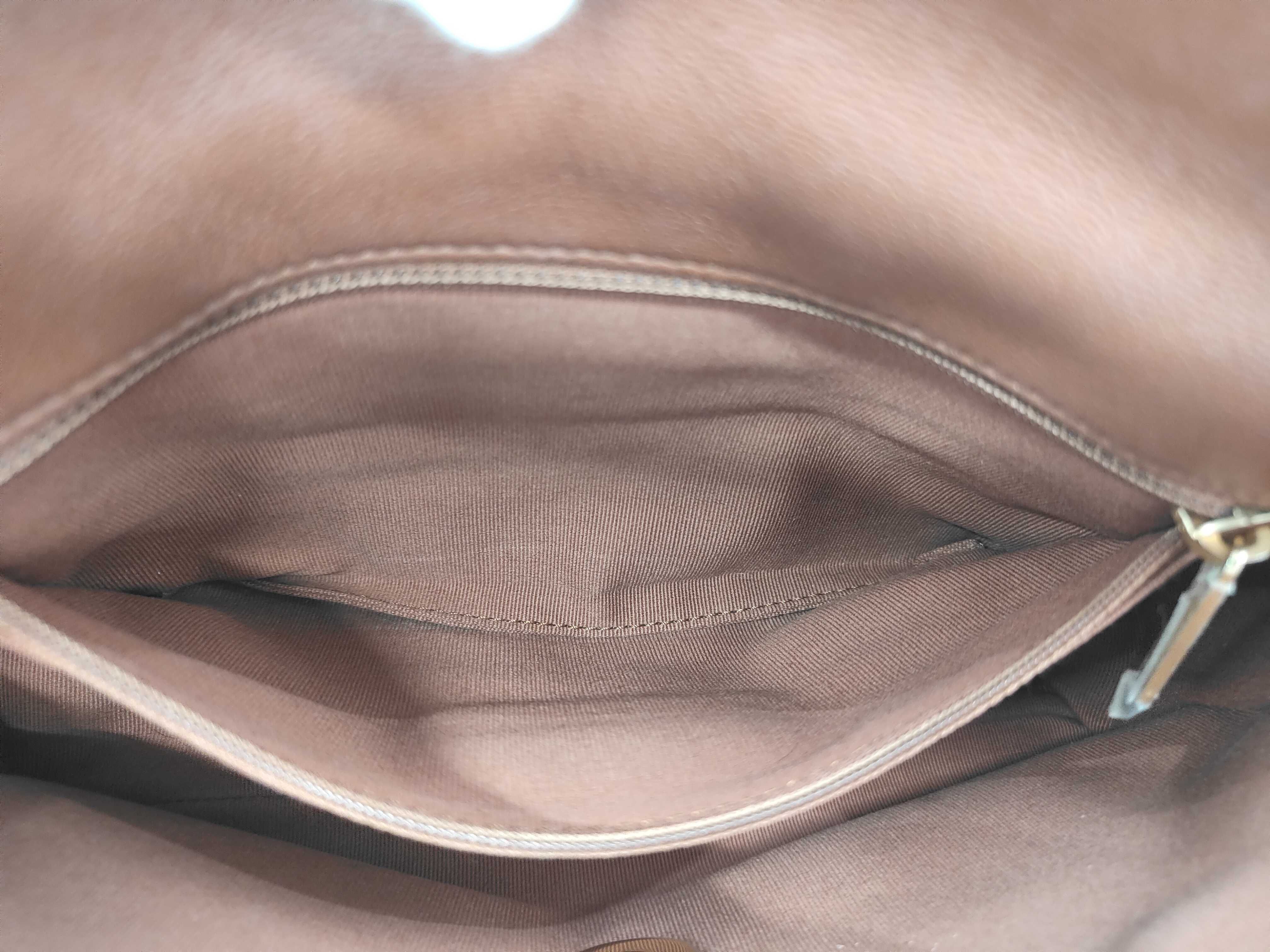 19 Leather Brown Logo Hardware Shoulder Bag with IC Plate — view 10