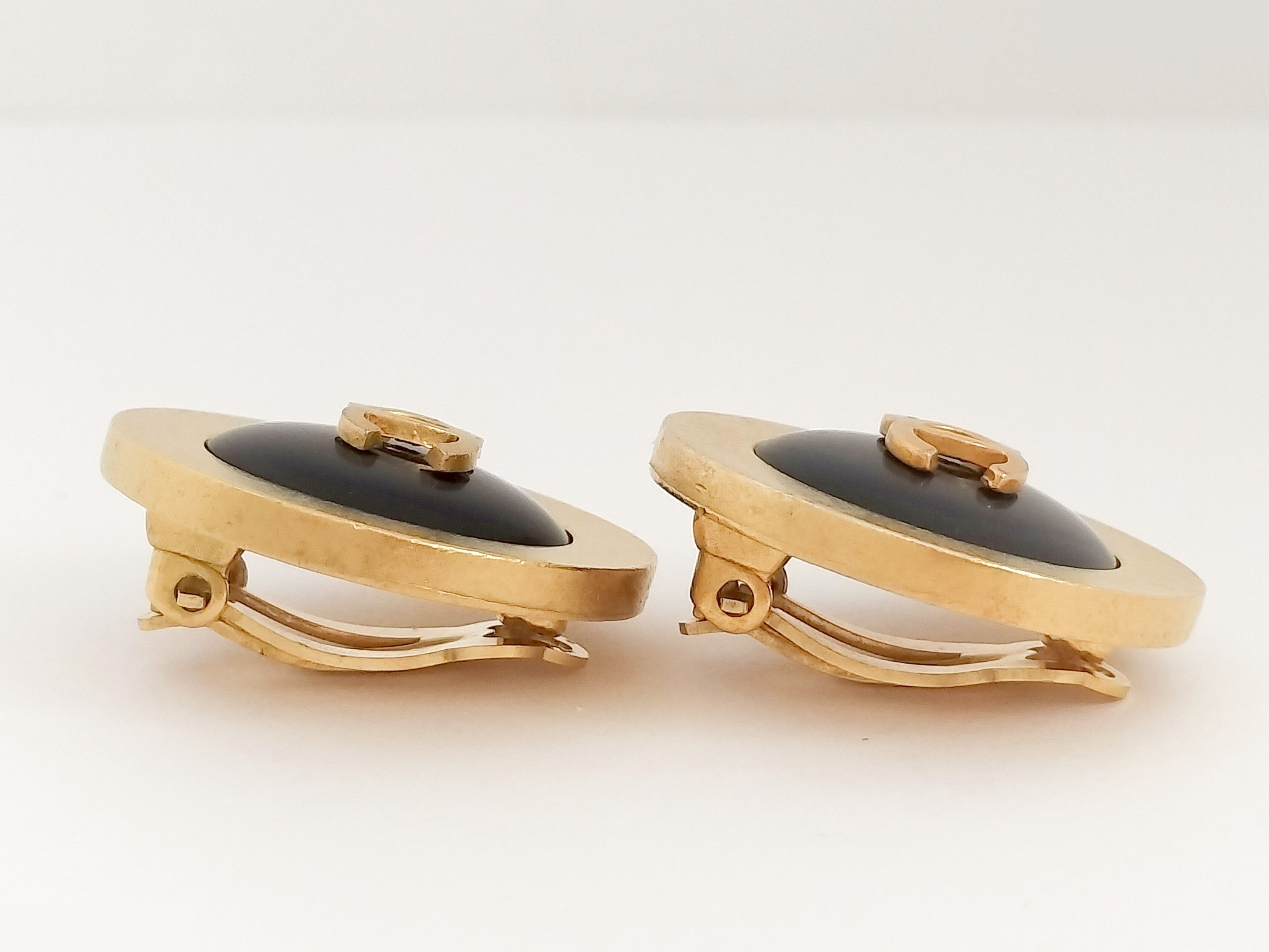Coco Black Gold Earrings — view 5