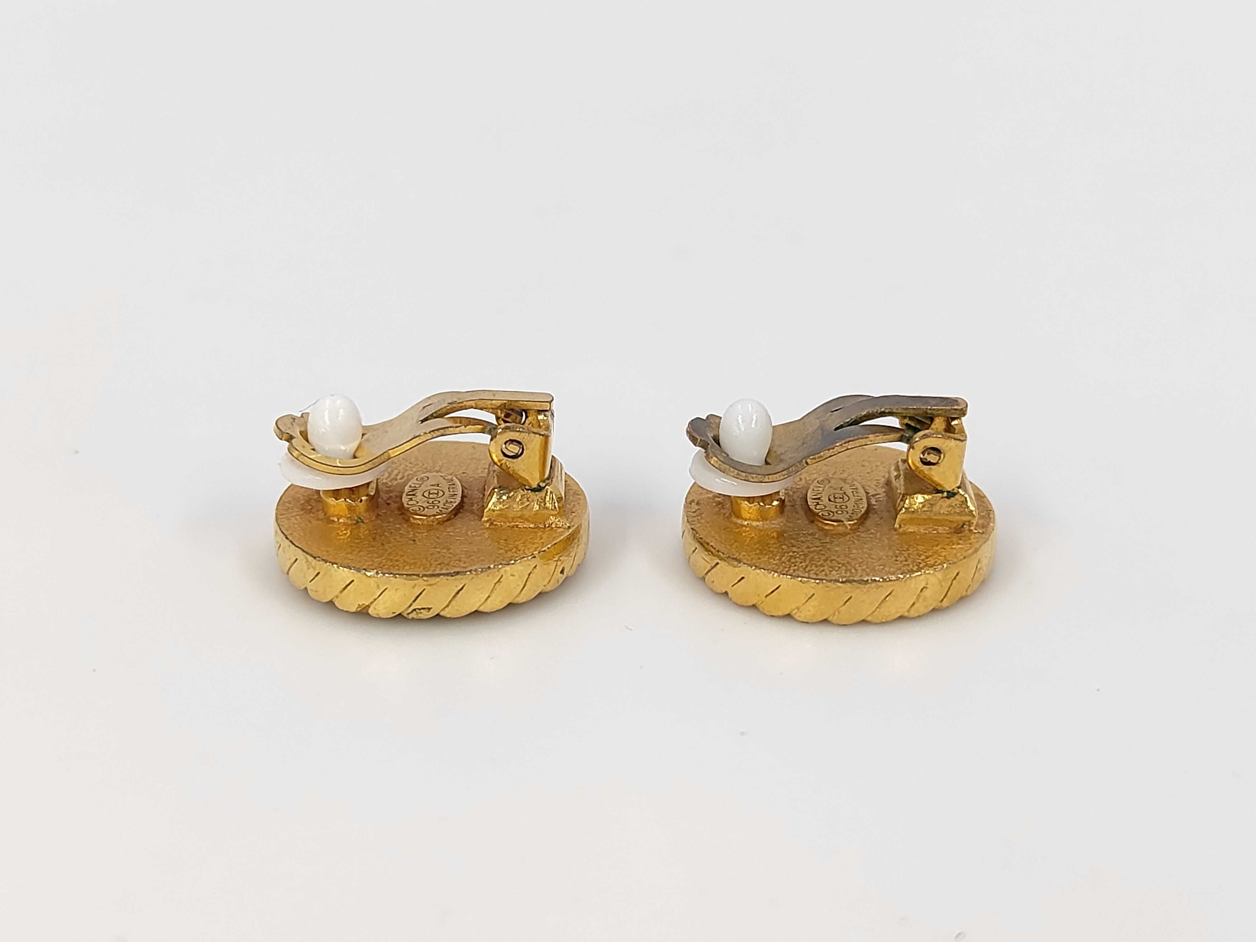 Coco Mark Black Gold Earrings 96A — view 2