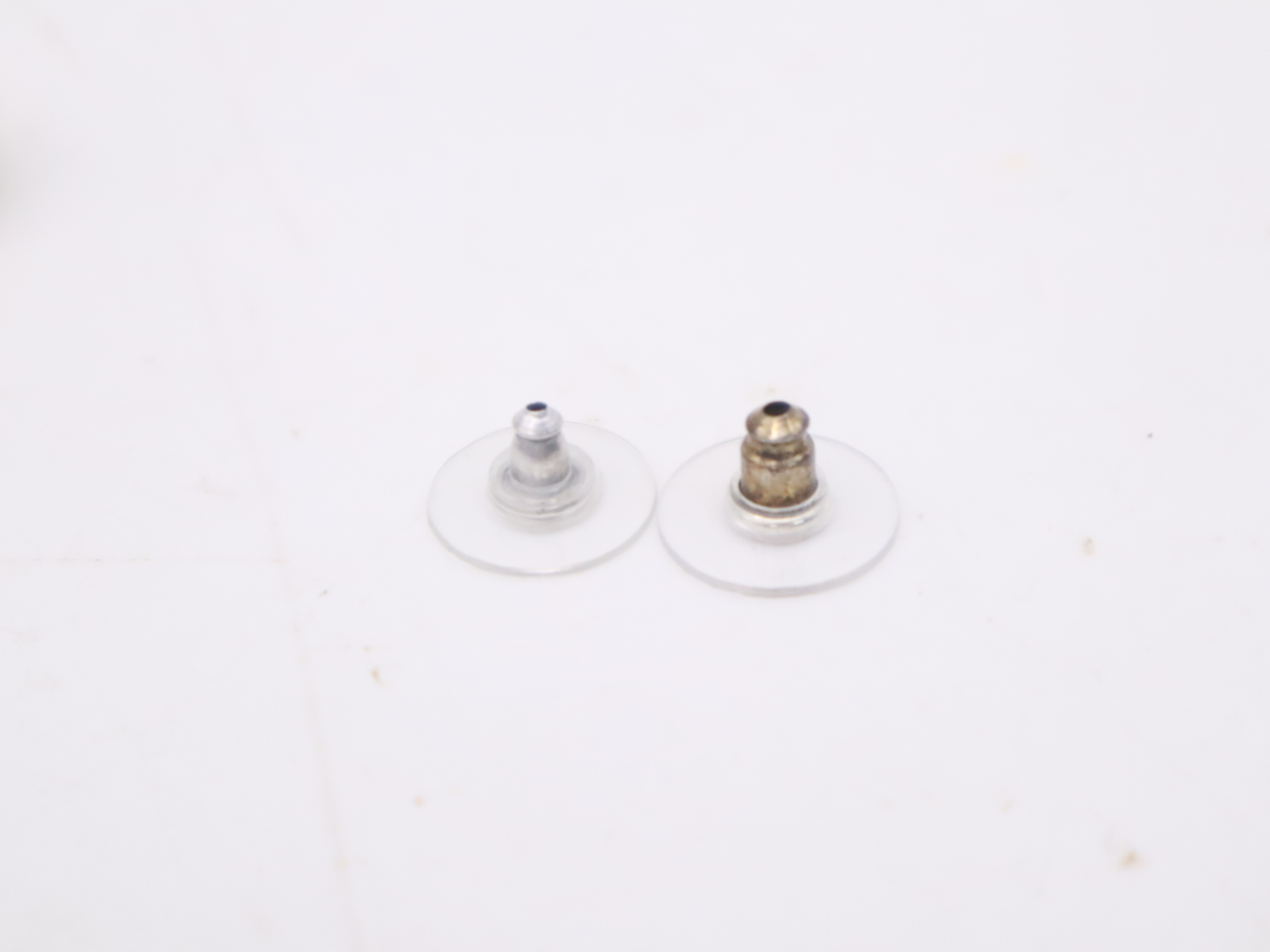 A36138 Glass Stone/Faux Pearl/Metal Coco Mark Earrings (Faux Pearl Rhinestone, with Storage Bag and Box) — view 8