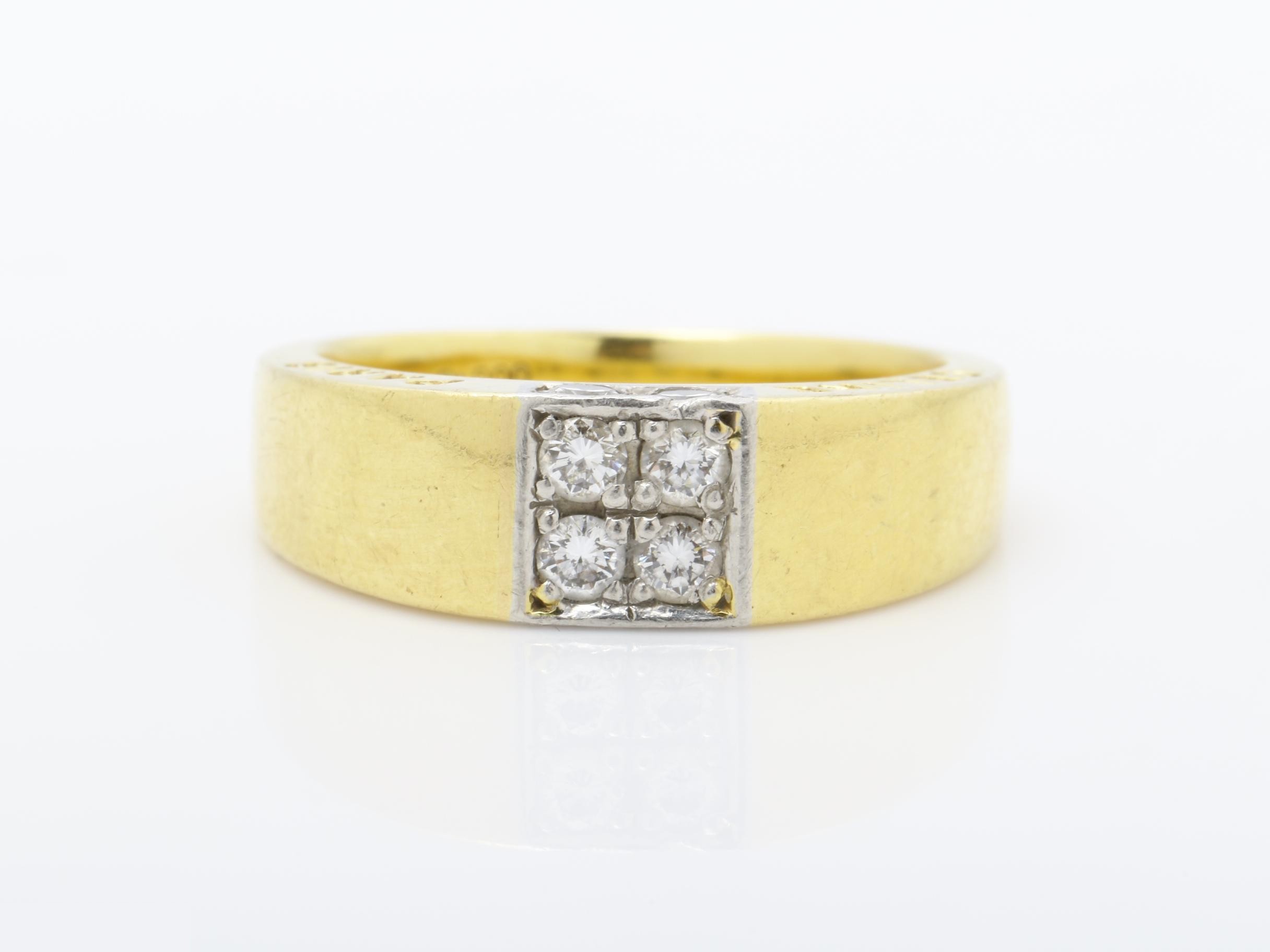 Pt900/750YG, 7.3g, D0.40ct, Other lines, Precious metal, Ring