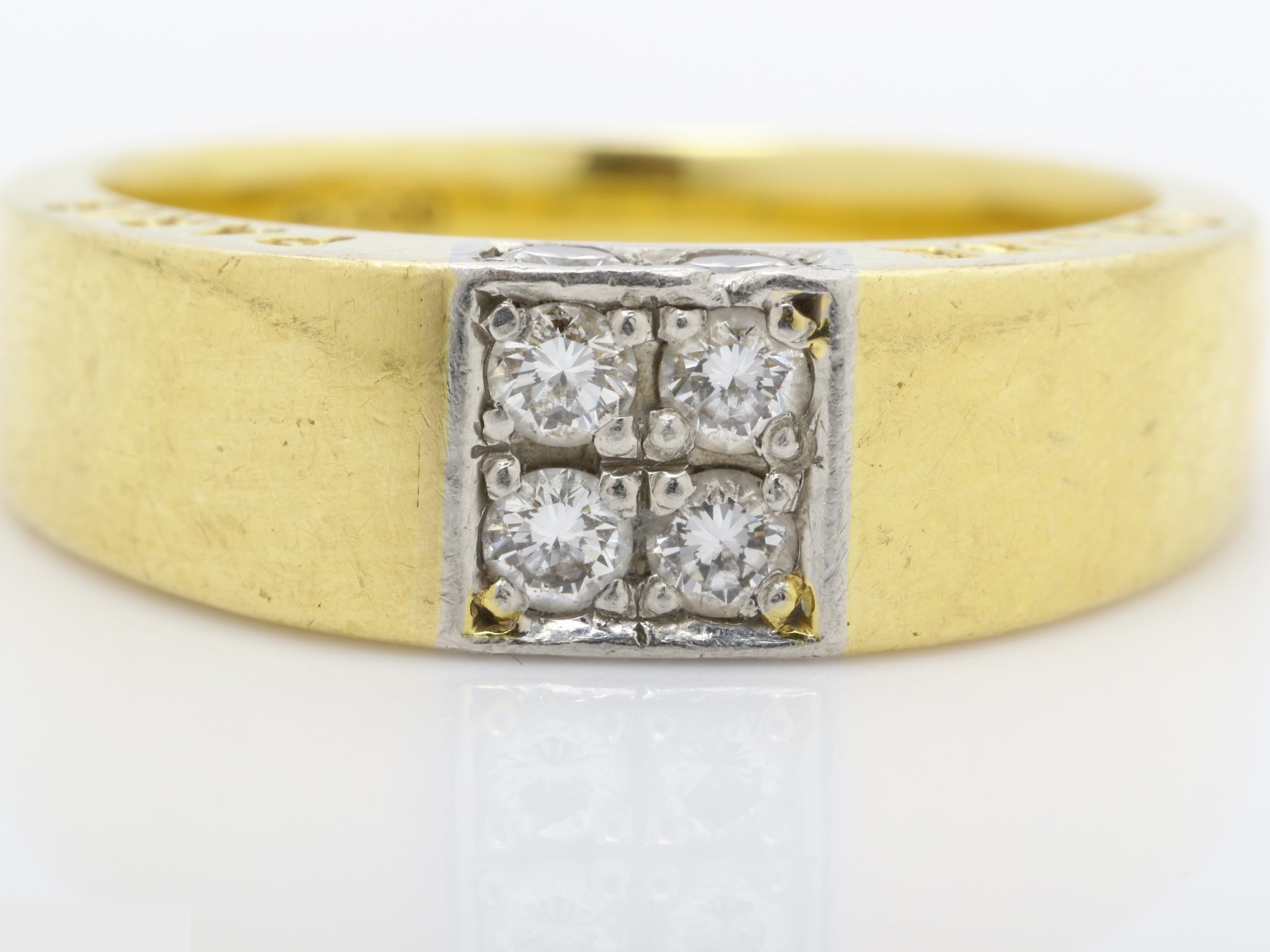 Pt900/750YG, 7.3g, D0.40ct, Other lines, Precious metal, Ring — view 2