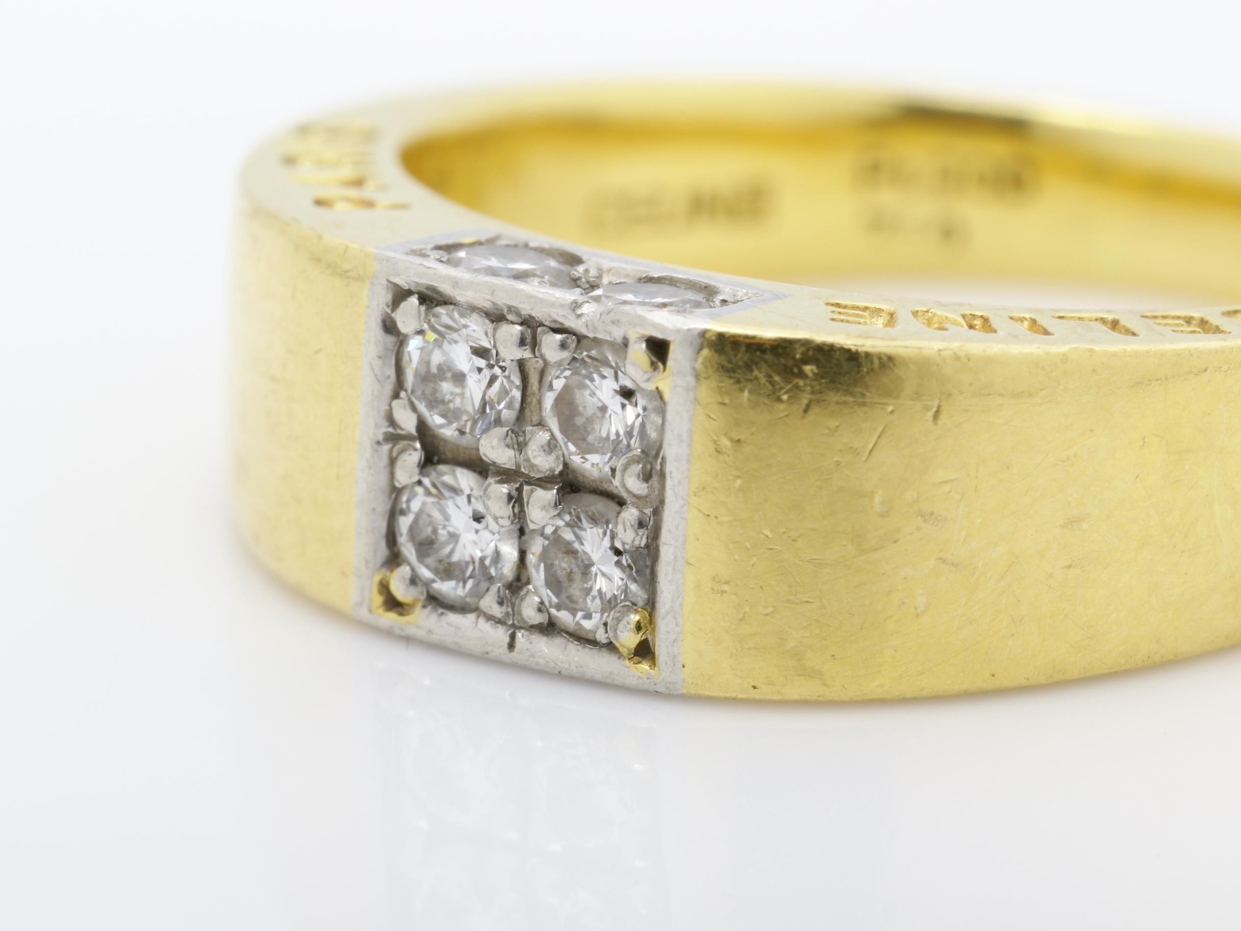 Pt900/750YG, 7.3g, D0.40ct, Other lines, Precious metal, Ring — view 3