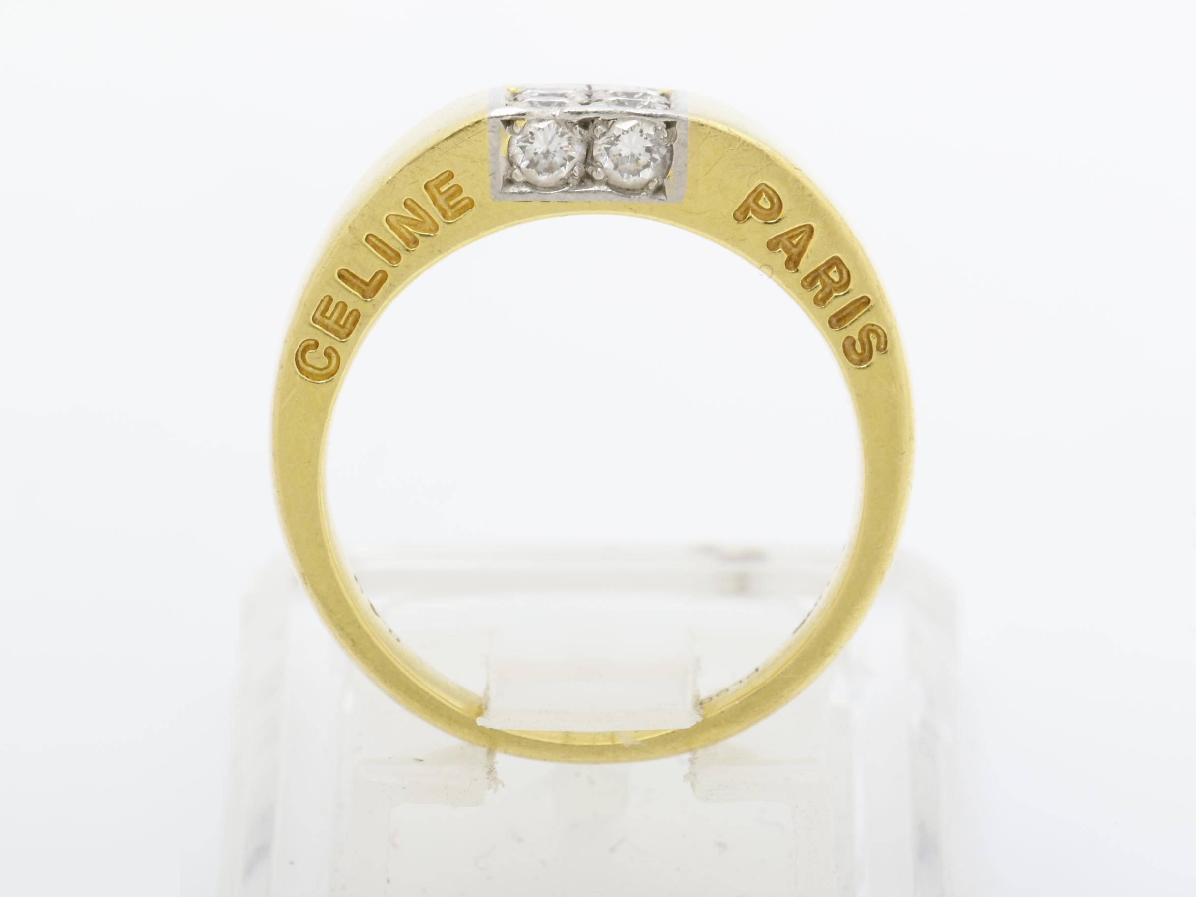 Pt900/750YG, 7.3g, D0.40ct, Other lines, Precious metal, Ring — view 5