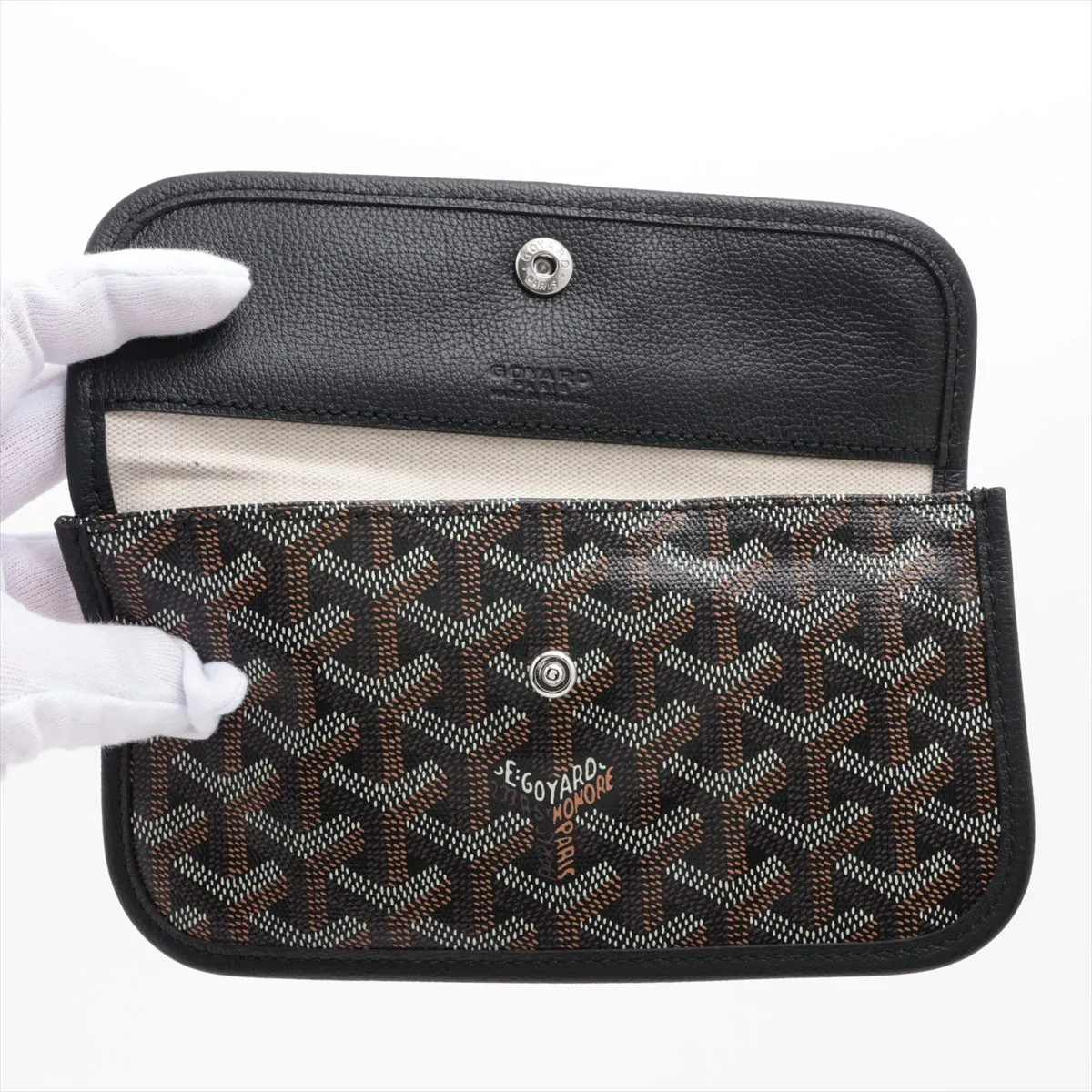 Saint Louis PM PVC x Leather Pouch, Black (Pouch only) — view 3