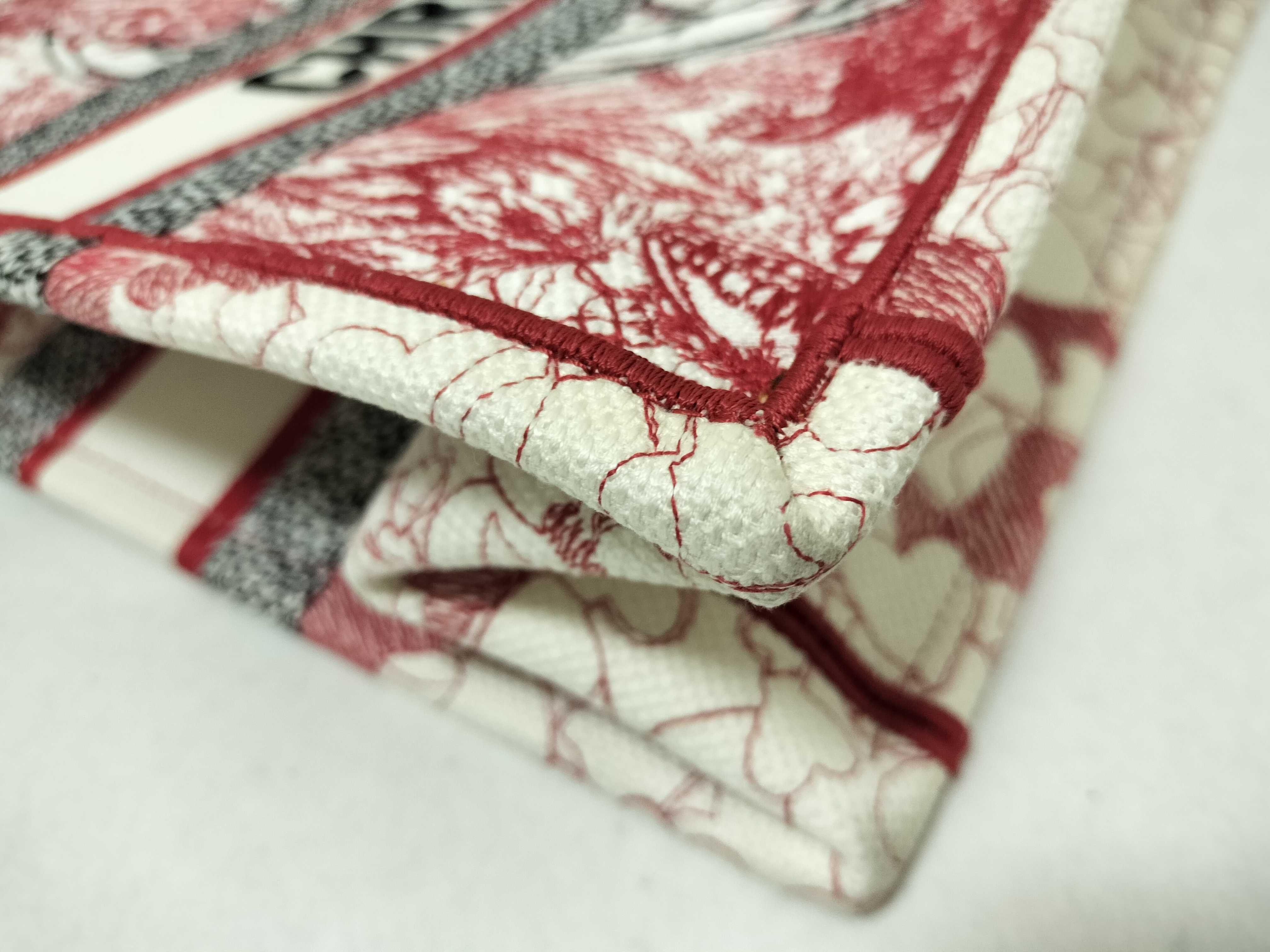 Book Tote Bag, Medium, White and Red Tote Bag — view 15