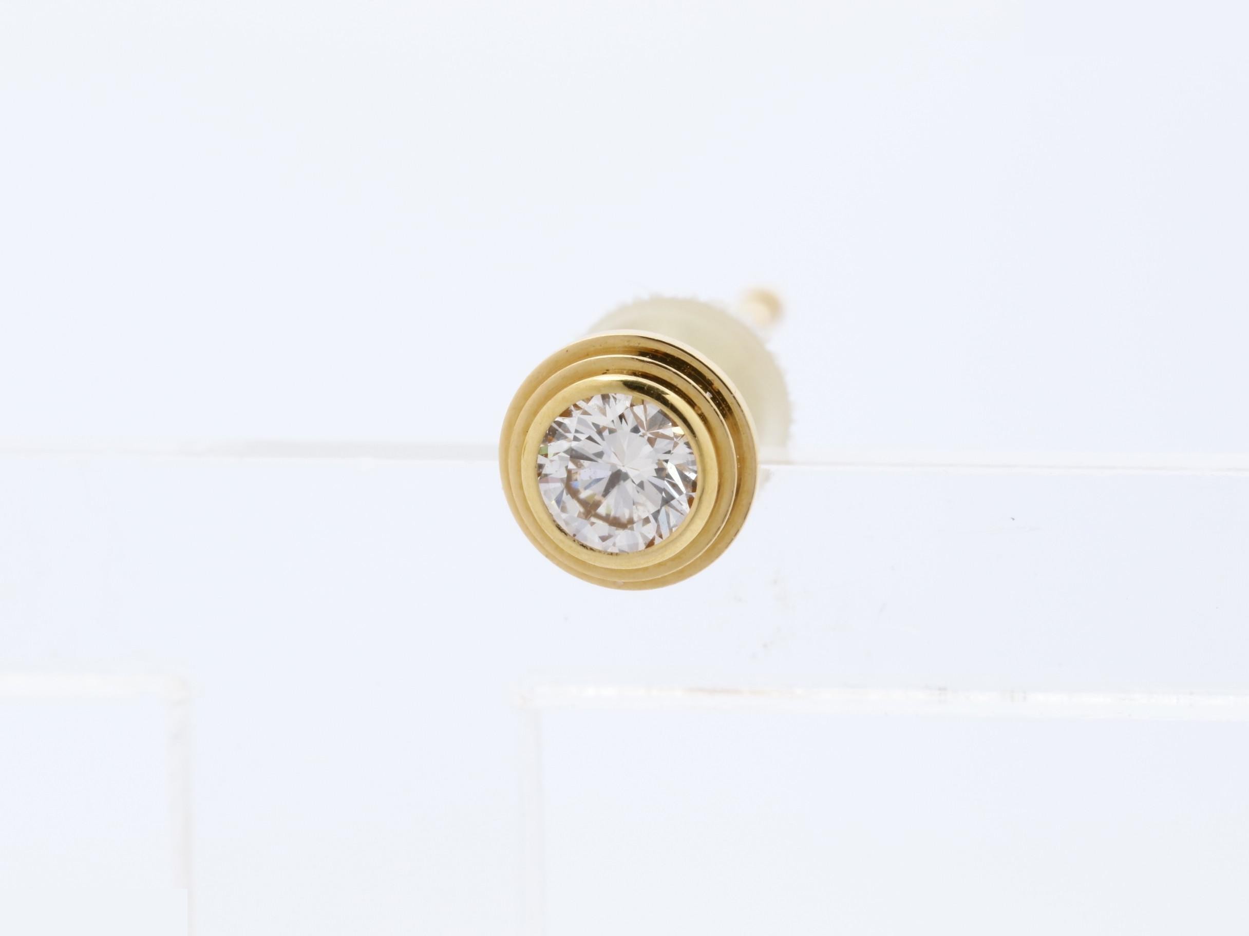 Diamant Léger Damour Earrings, 750PG, Diamond, No Backing — view 3
