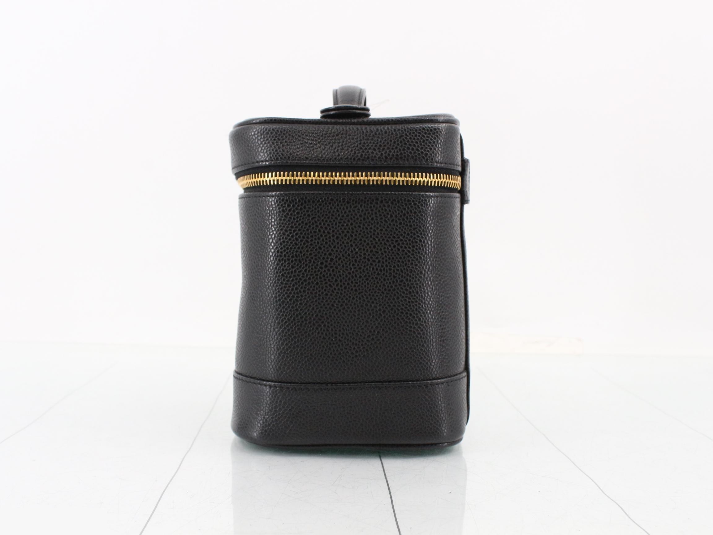 Caviar skin vanity handbag — view 3
