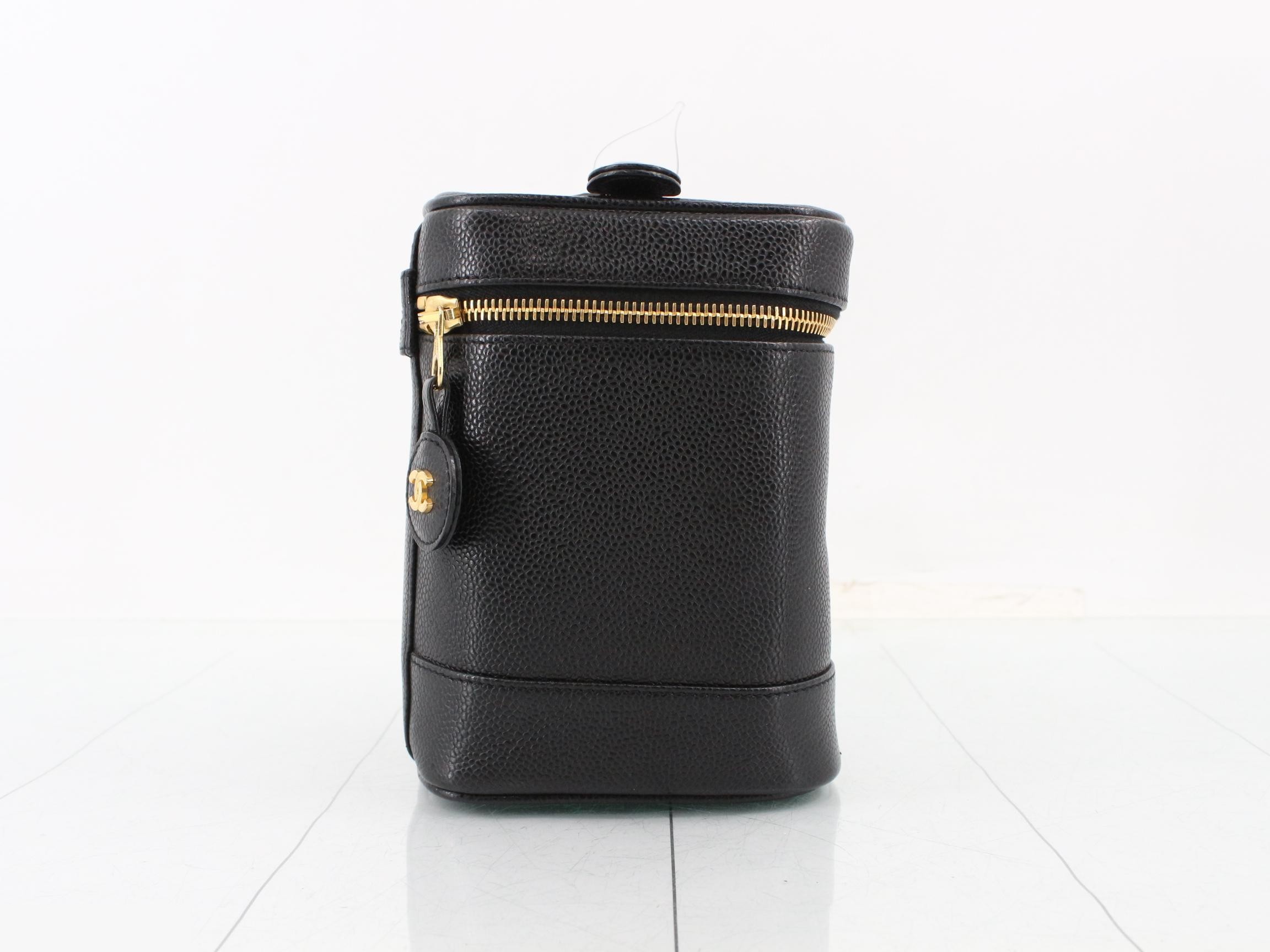 Caviar skin vanity handbag — view 4
