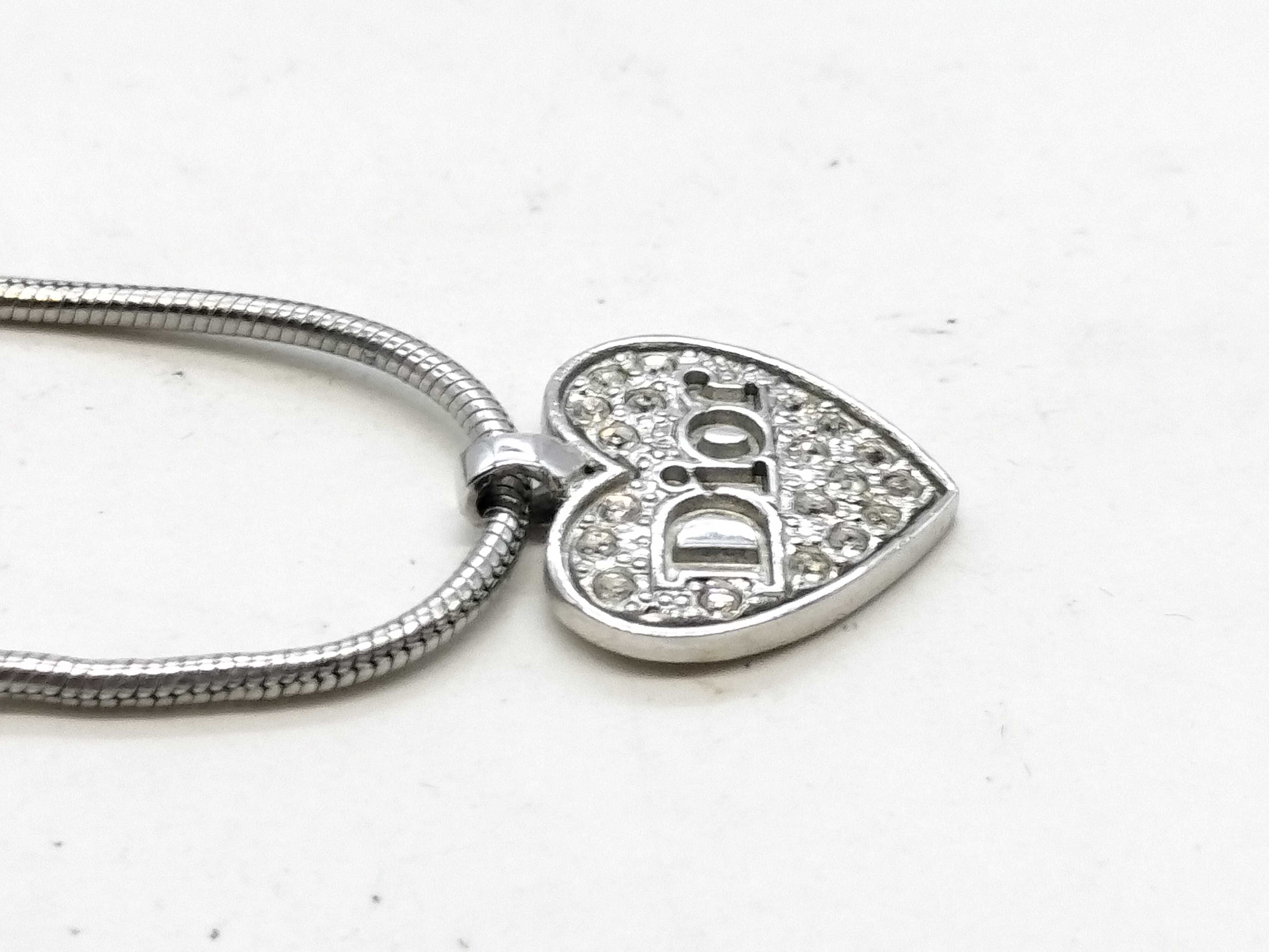 SV Heart Rhinestone Necklace — view 4