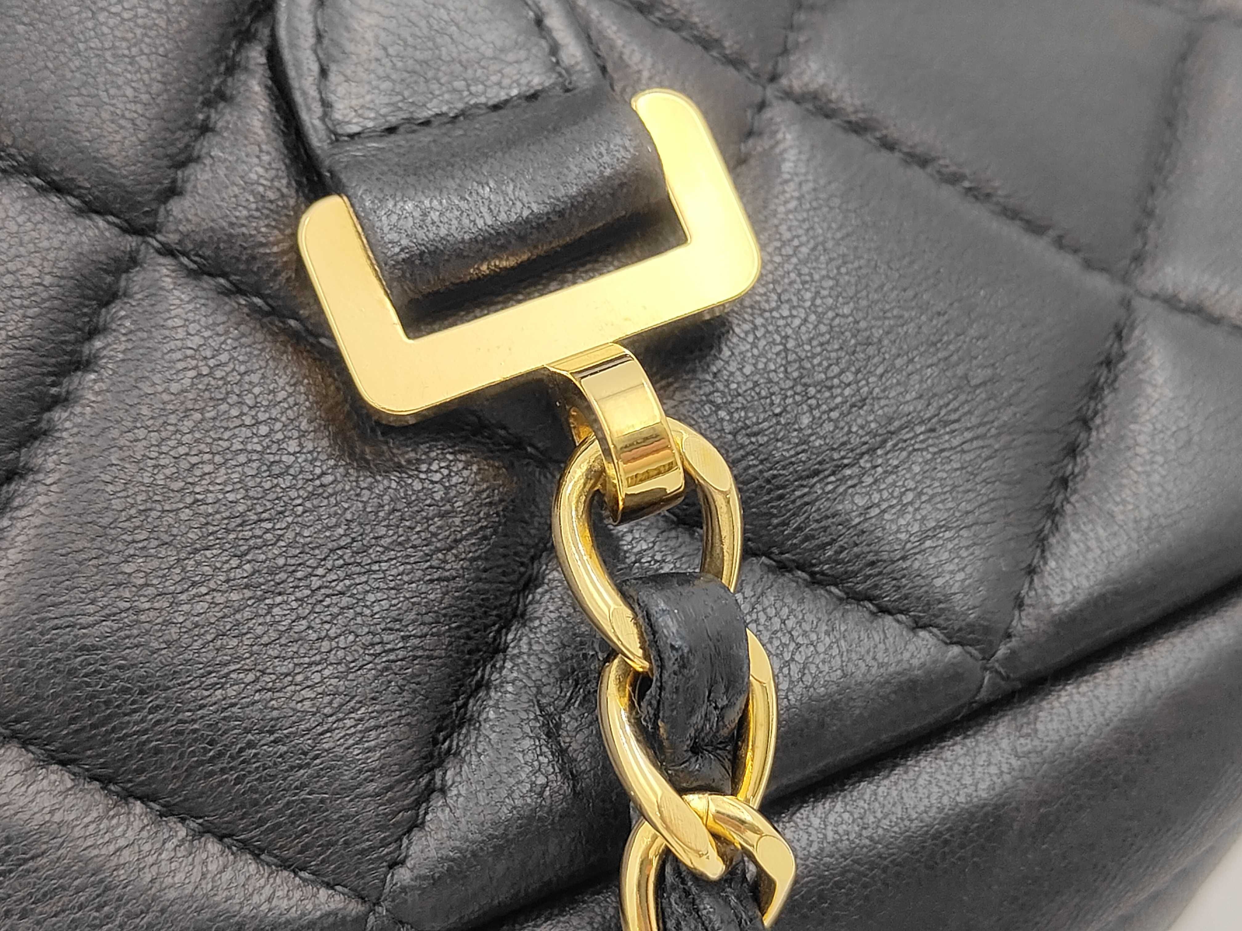 Matelassé Lambskin Shoulder Bag 4875270 Black with Guarantee Card — view 5