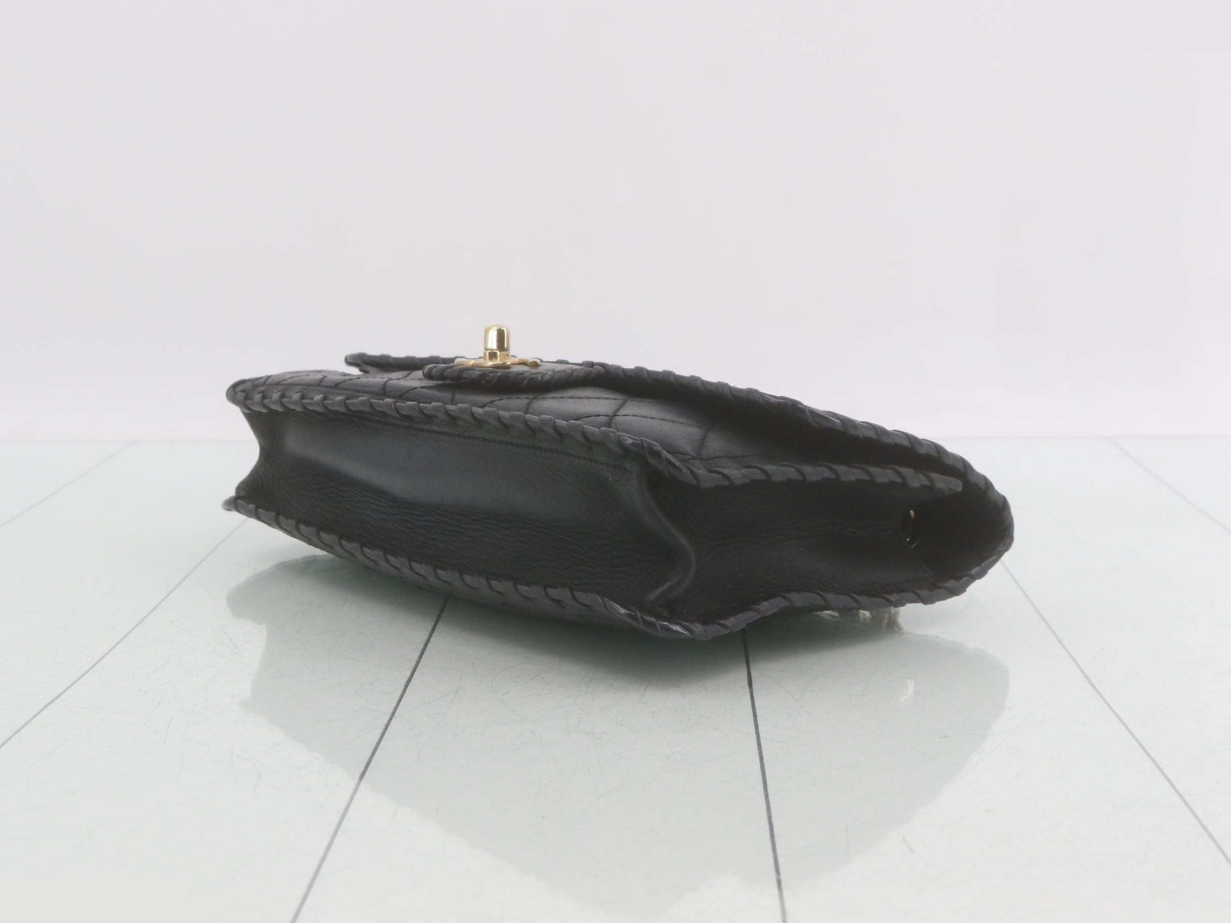 Matelassé Leather Chain Shoulder Bag — view 6