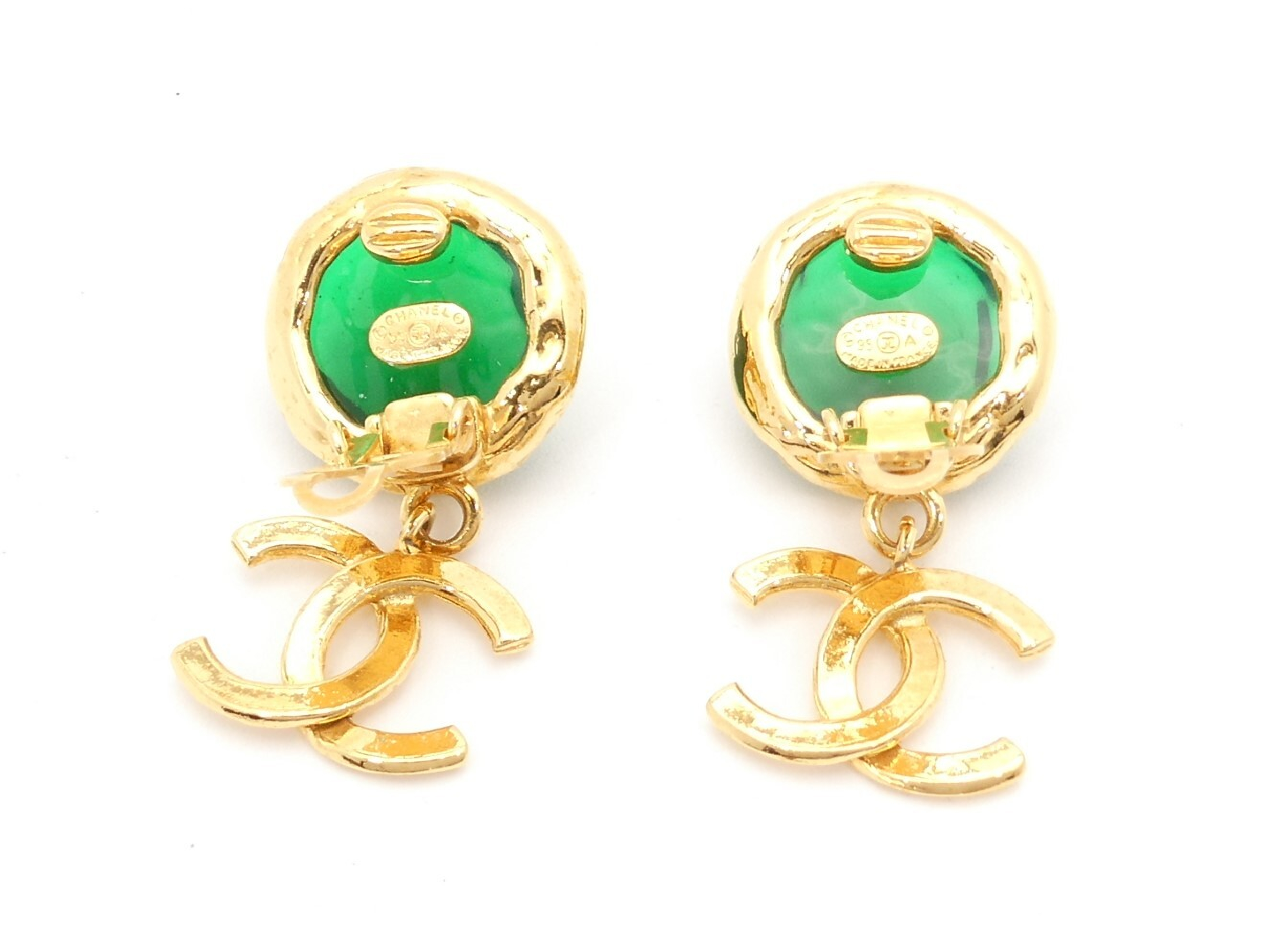 Coco Mark Gold Swing Earrings — view 3