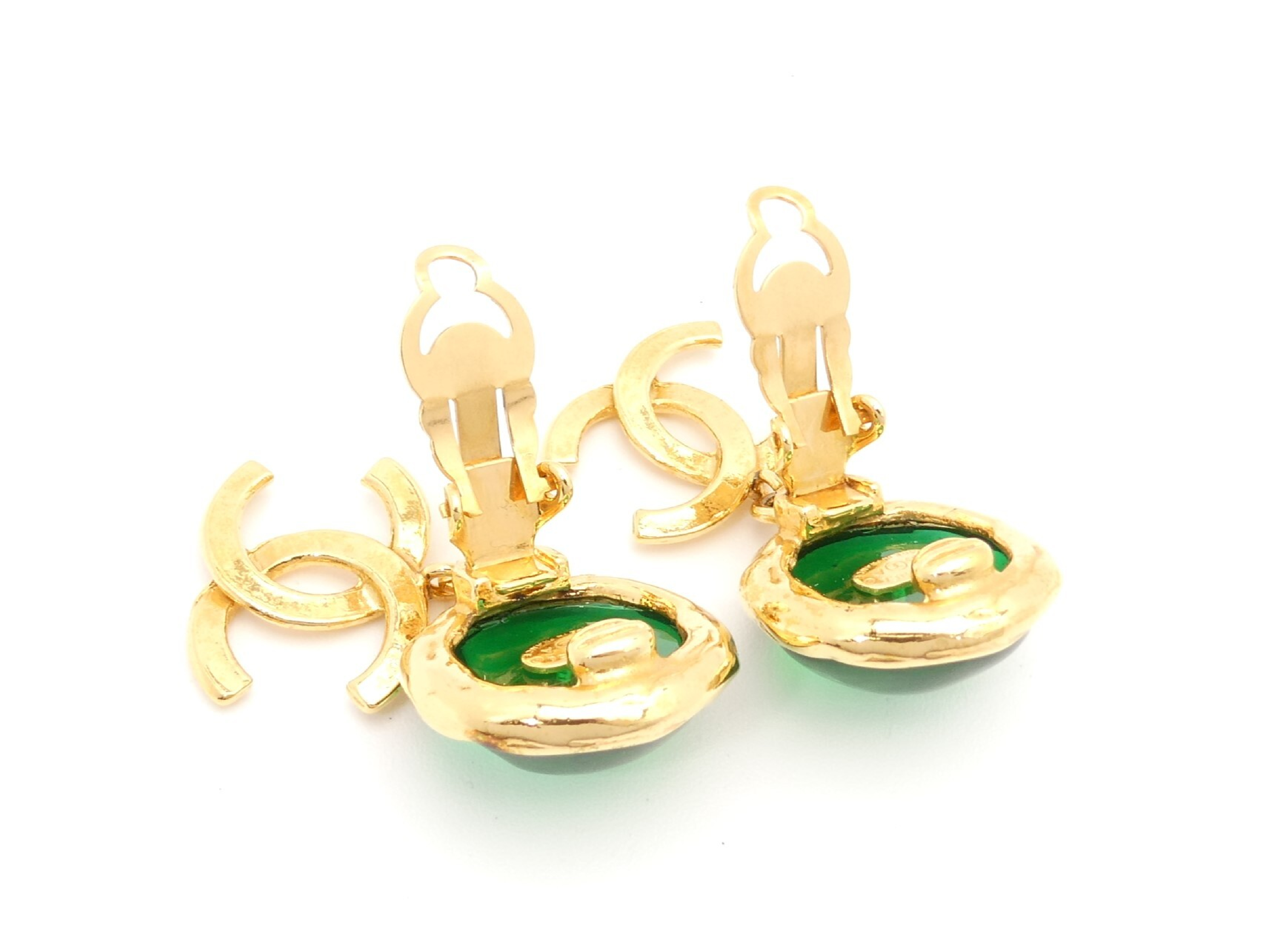 Coco Mark Gold Swing Earrings — view 4