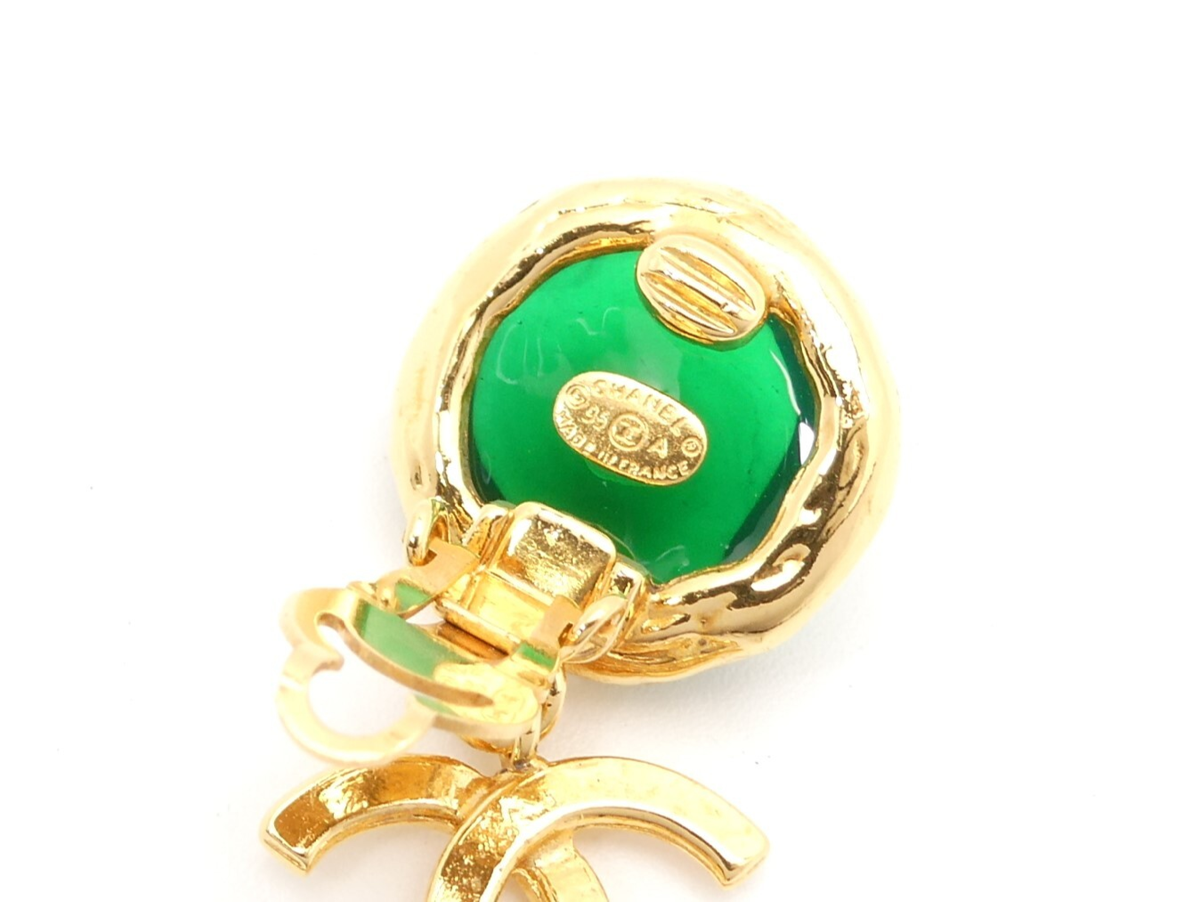 Coco Mark Gold Swing Earrings — view 5