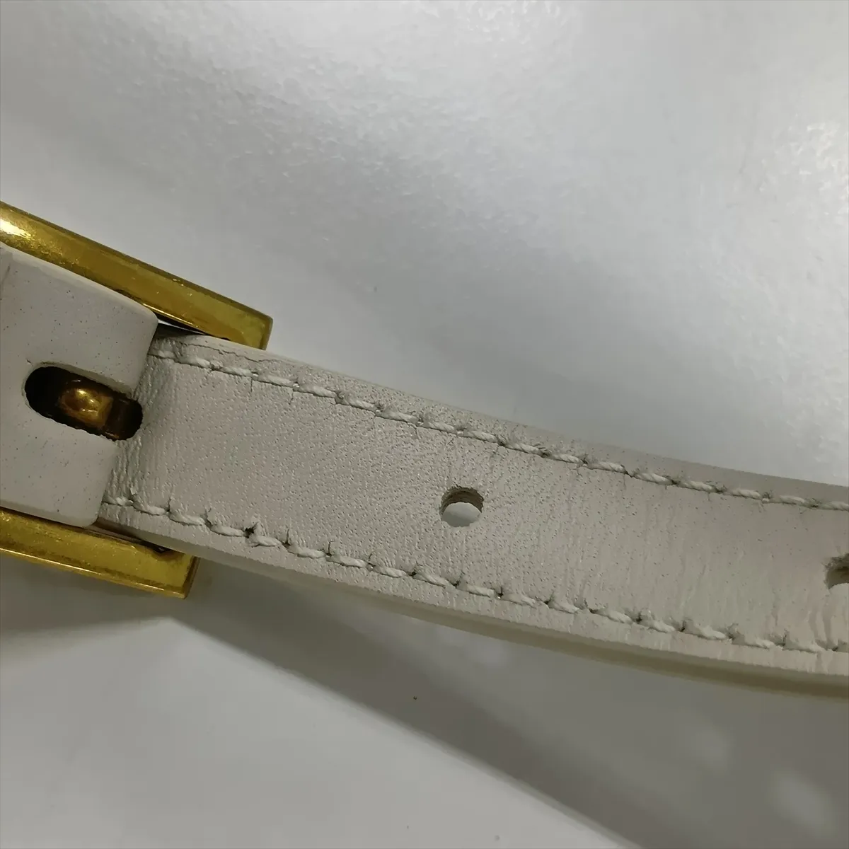 Mini Vertical Leather Shoulder Bag, White, 735214 — view 11