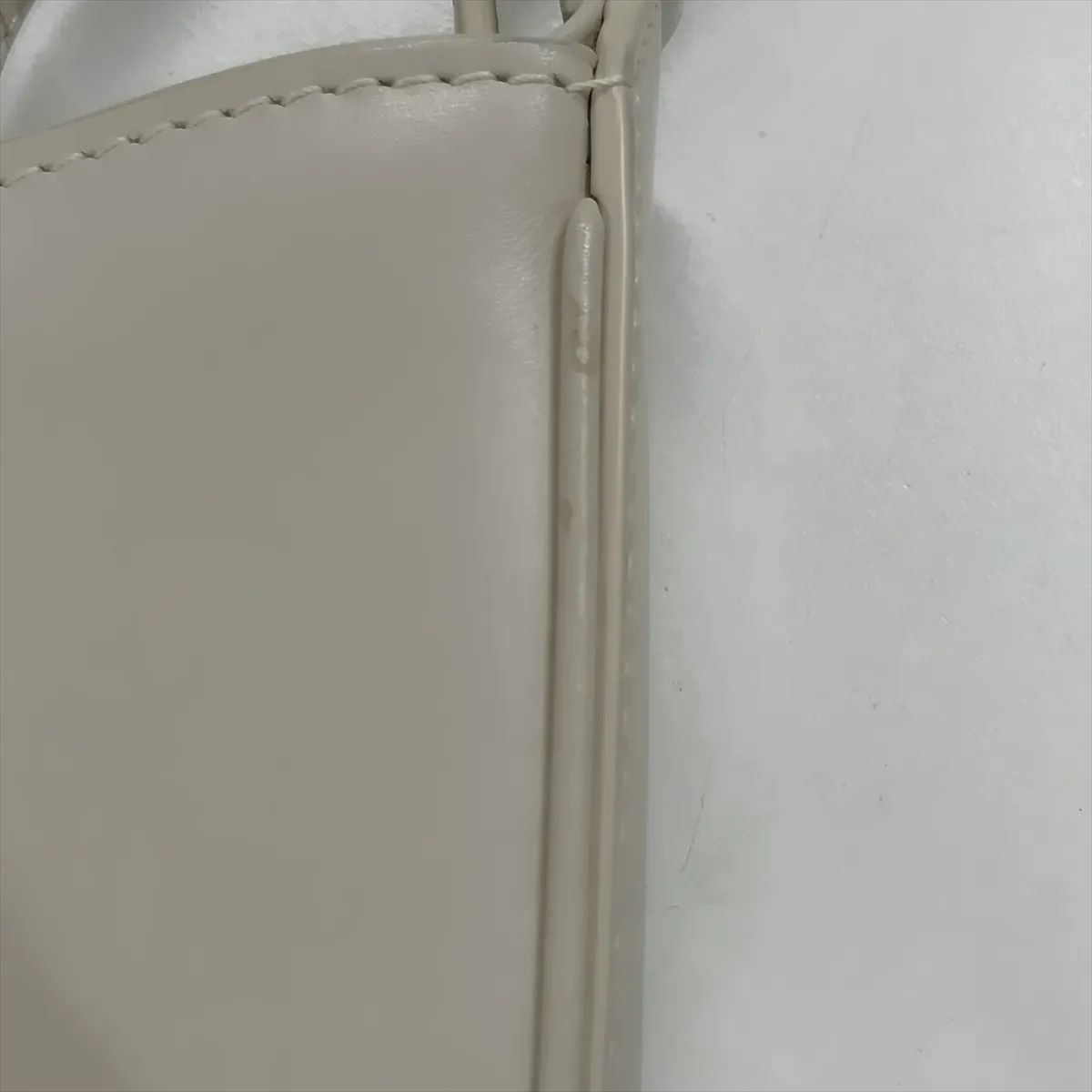 Mini Vertical Leather Shoulder Bag, White, 735214 — view 10