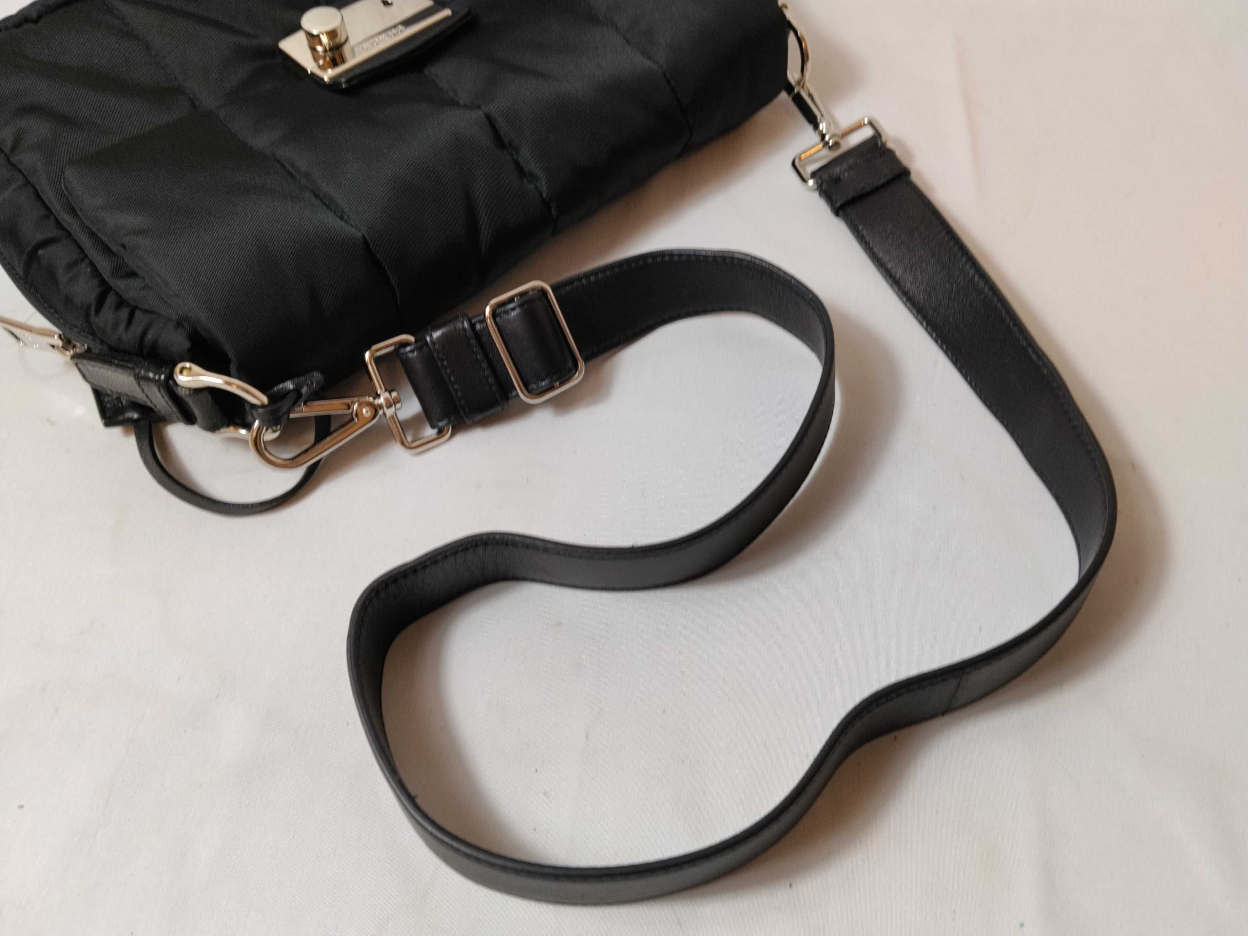 Nylon Tessuto Bomber Shoulder Bag — view 3