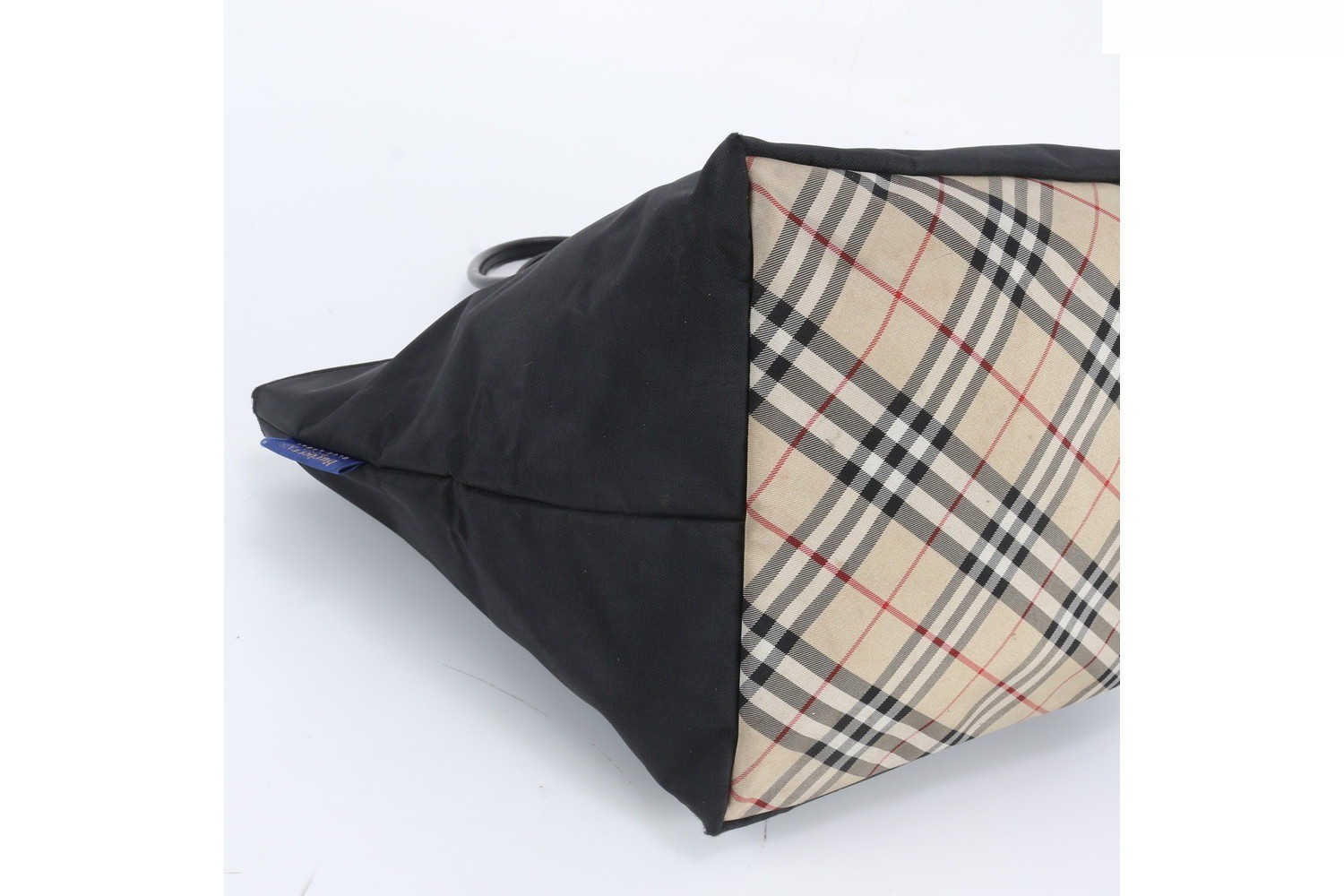 Nova Check Leather Nylon Tote Bag — view 6