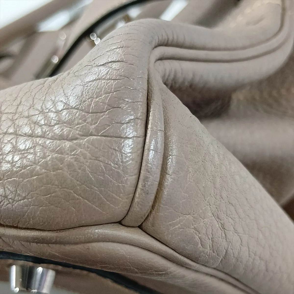 [Individually packaged] Hermes Shoulder Birkin, Taurillon Clemence leather, Turtledove Grey, Silver hardware L: 2008 — view 12