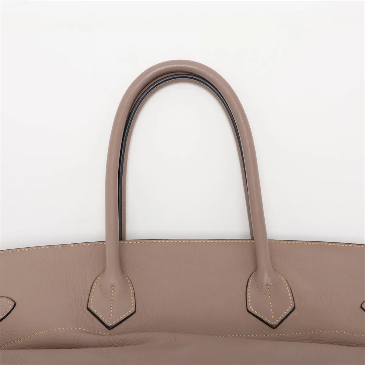 [Individually packaged] Hermes Shoulder Birkin, Taurillon Clemence leather, Turtledove Grey, Silver hardware L: 2008 — view 6